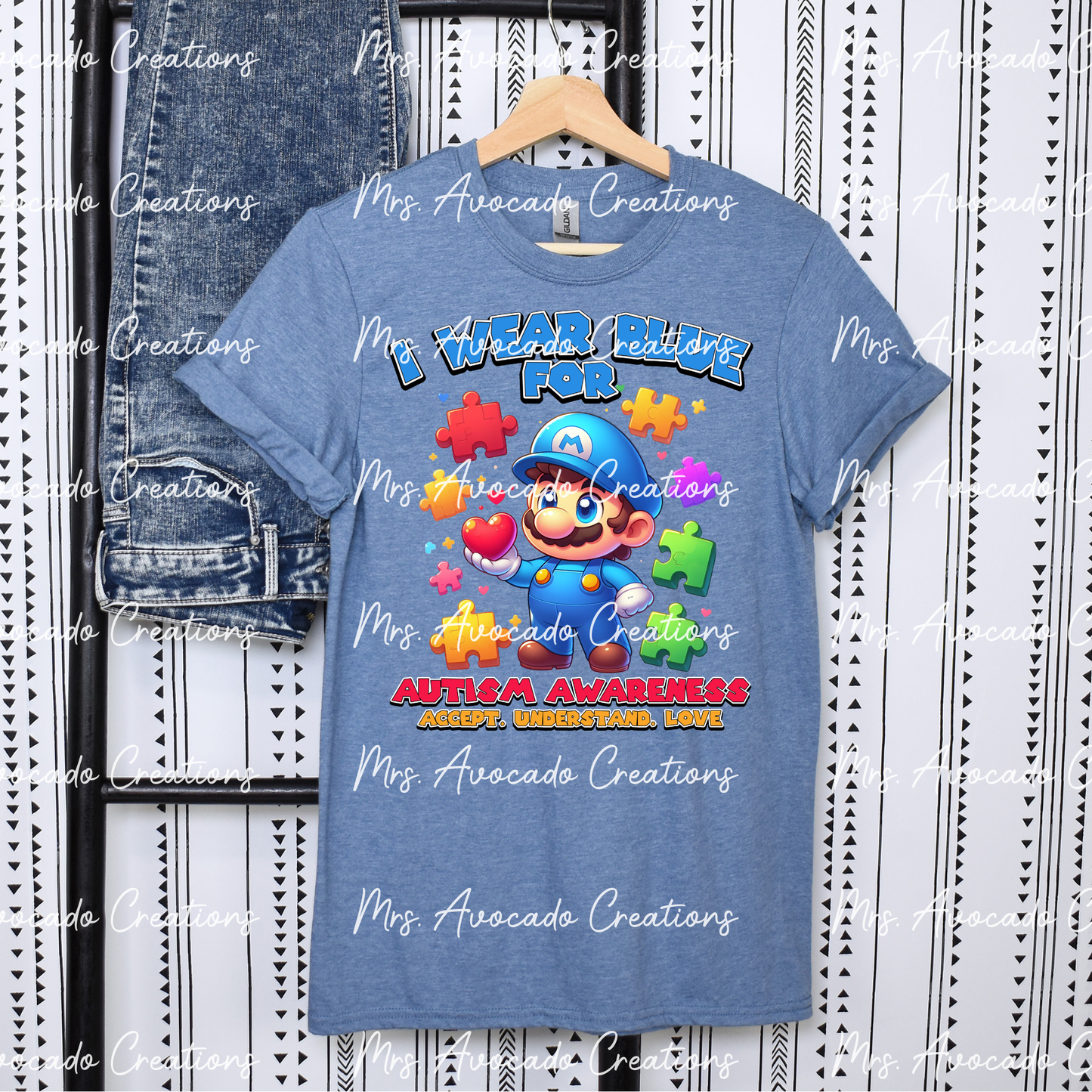I wear blue plumber
