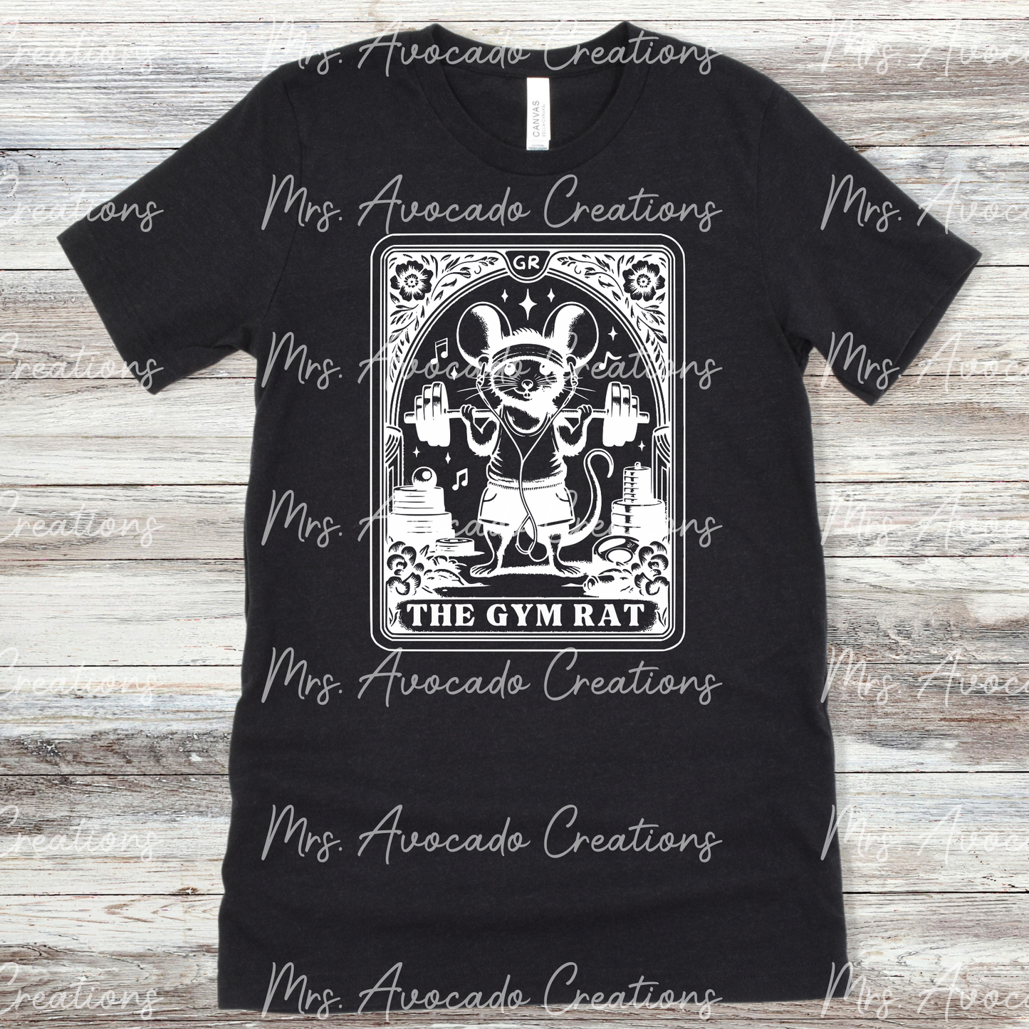 The Gym Rat (Guy, White Print)