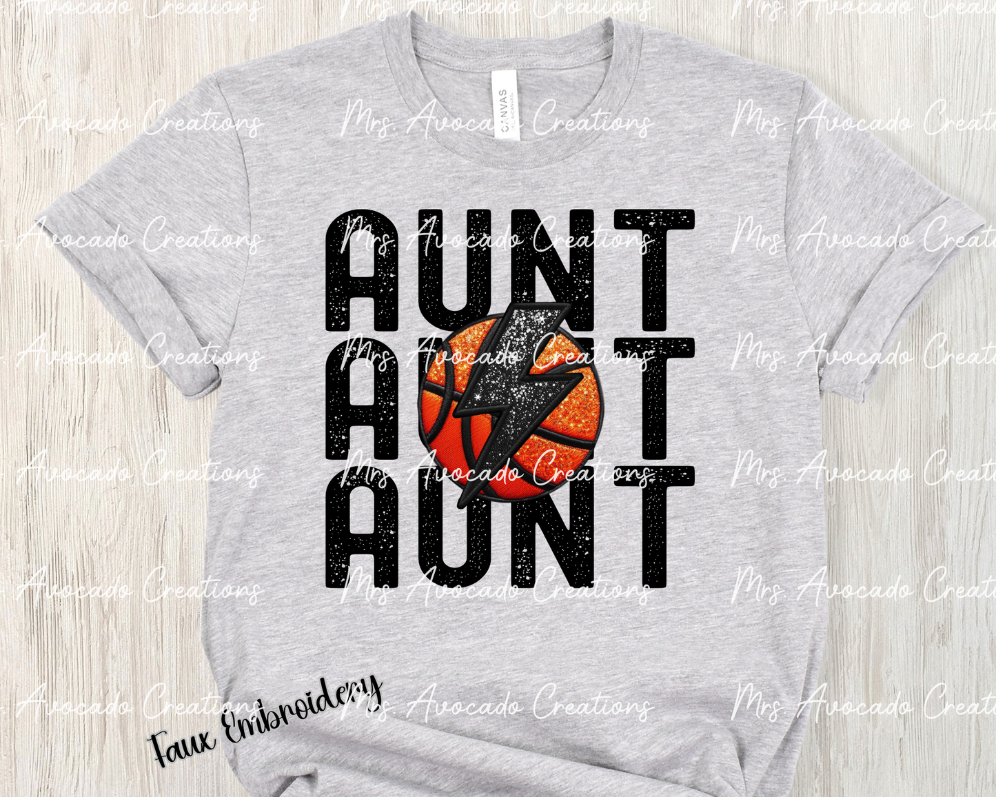 Basketball Aunt Stacked