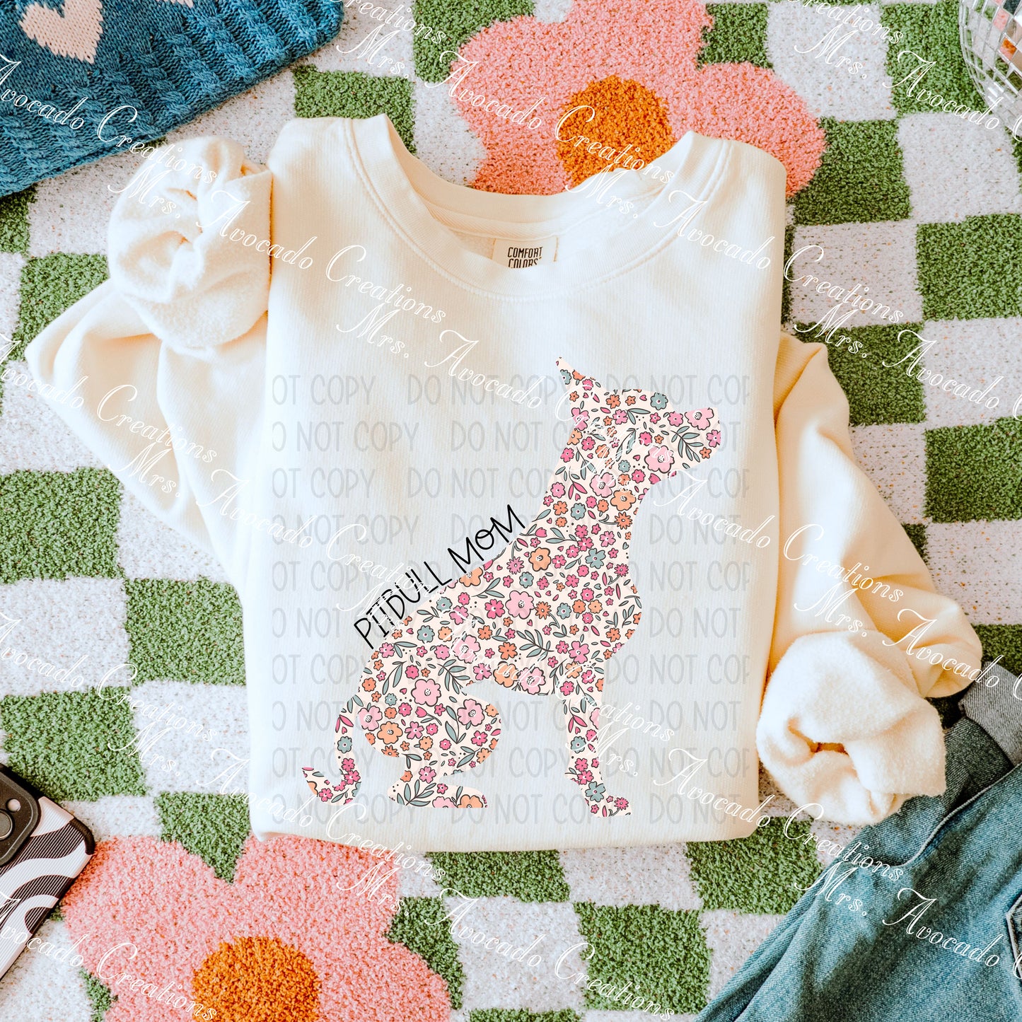 Floral Pitbull