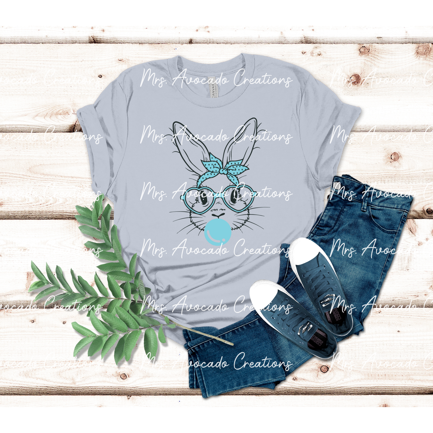 Blue Bubble Gum Bunny