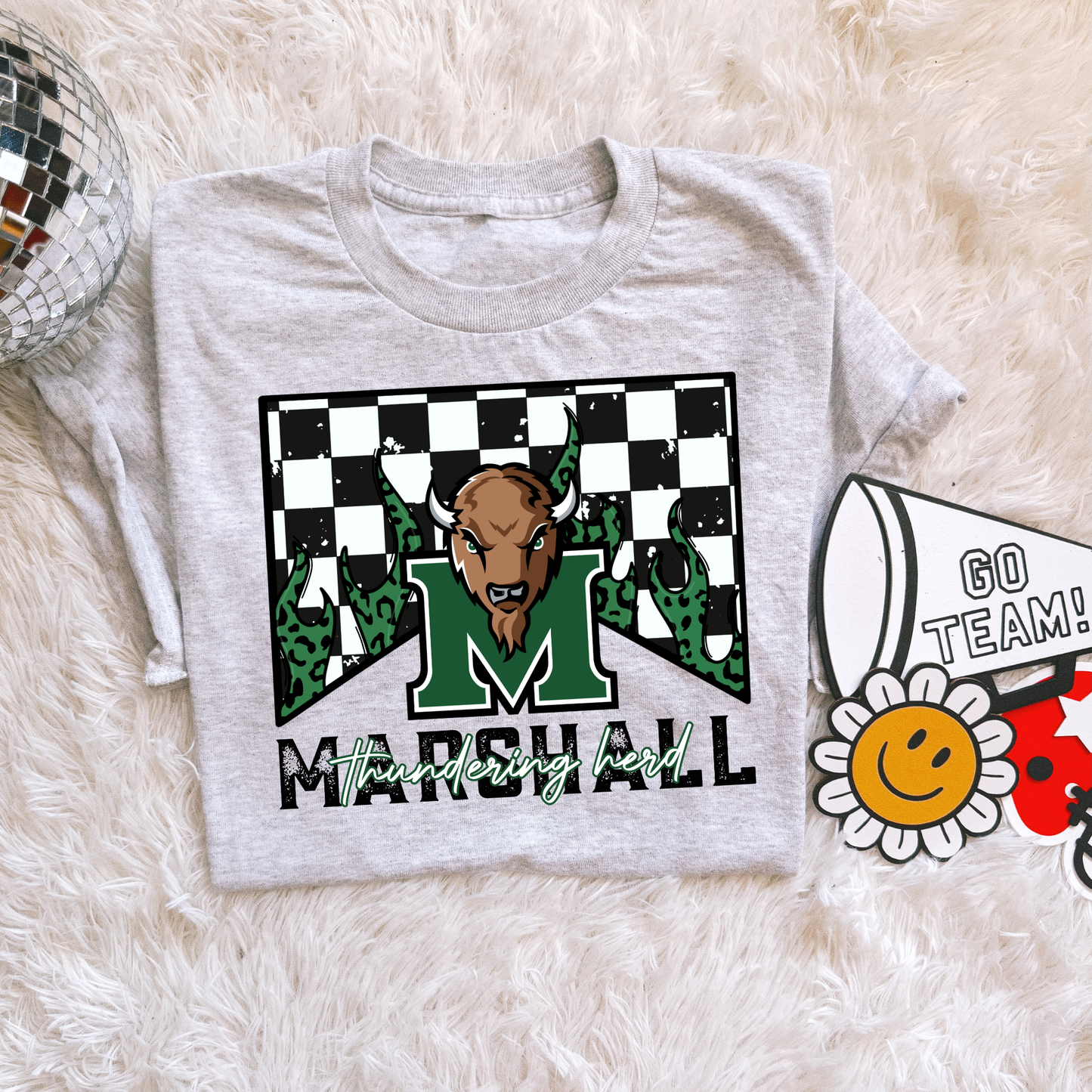 Checkered flame Marshall Thundering Herd