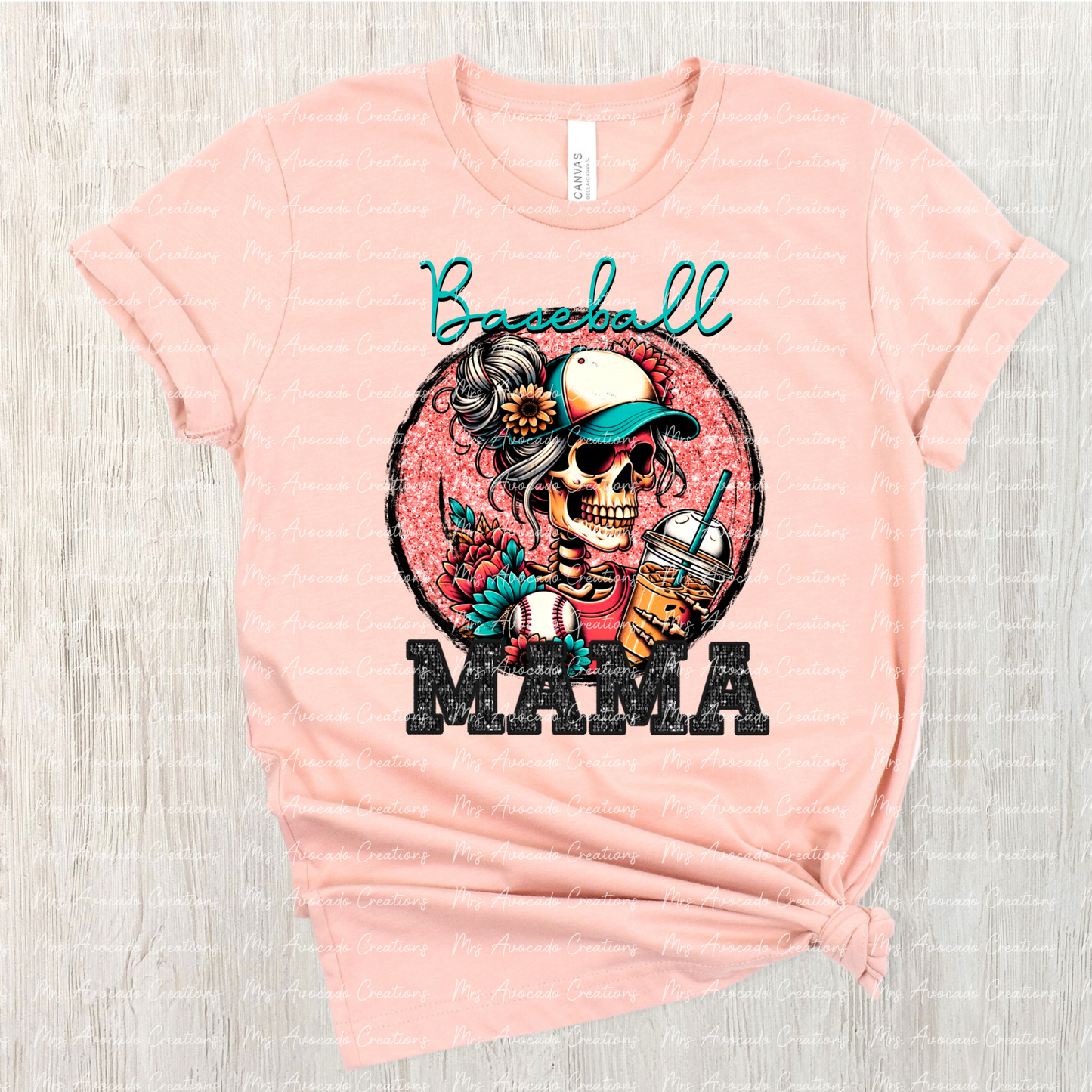 Baseball Mama Skellie