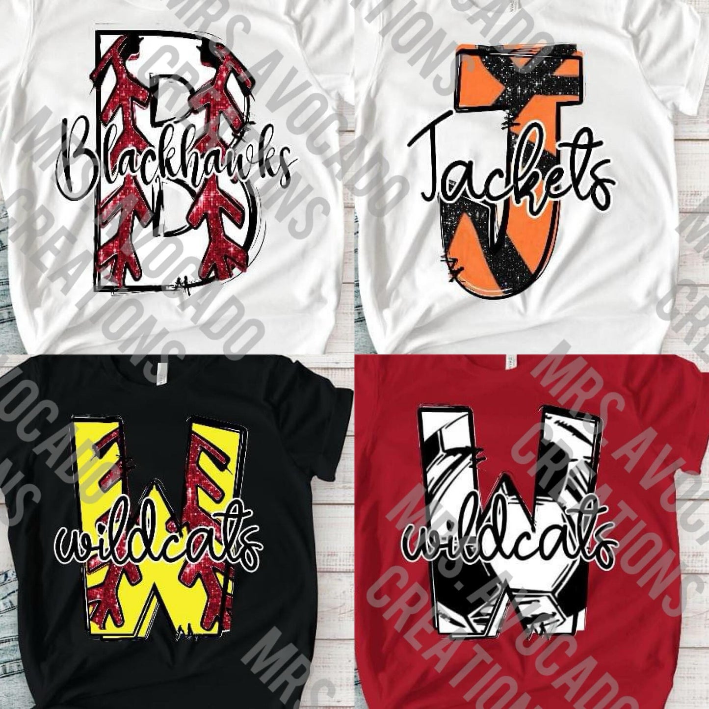 Sports Letter and Name (Custom)