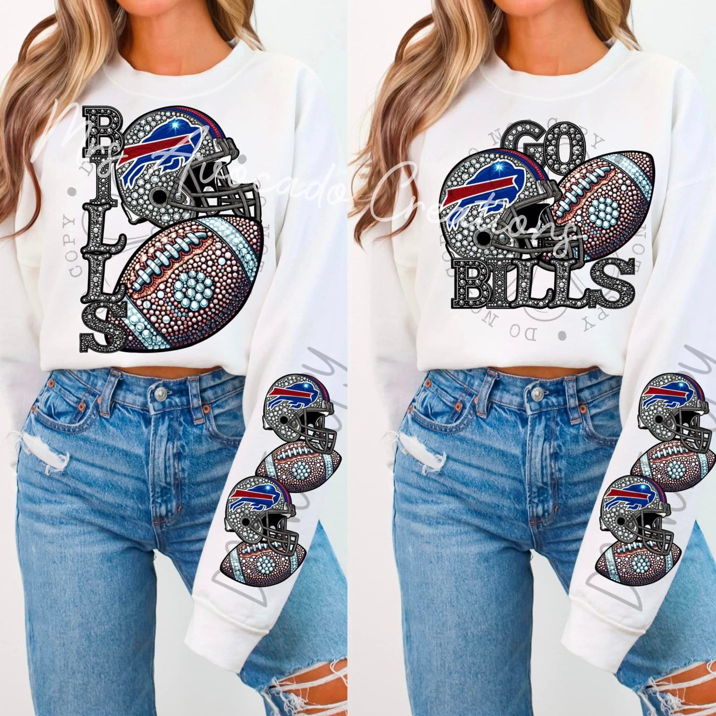 Faux Rhinestone Buffalo