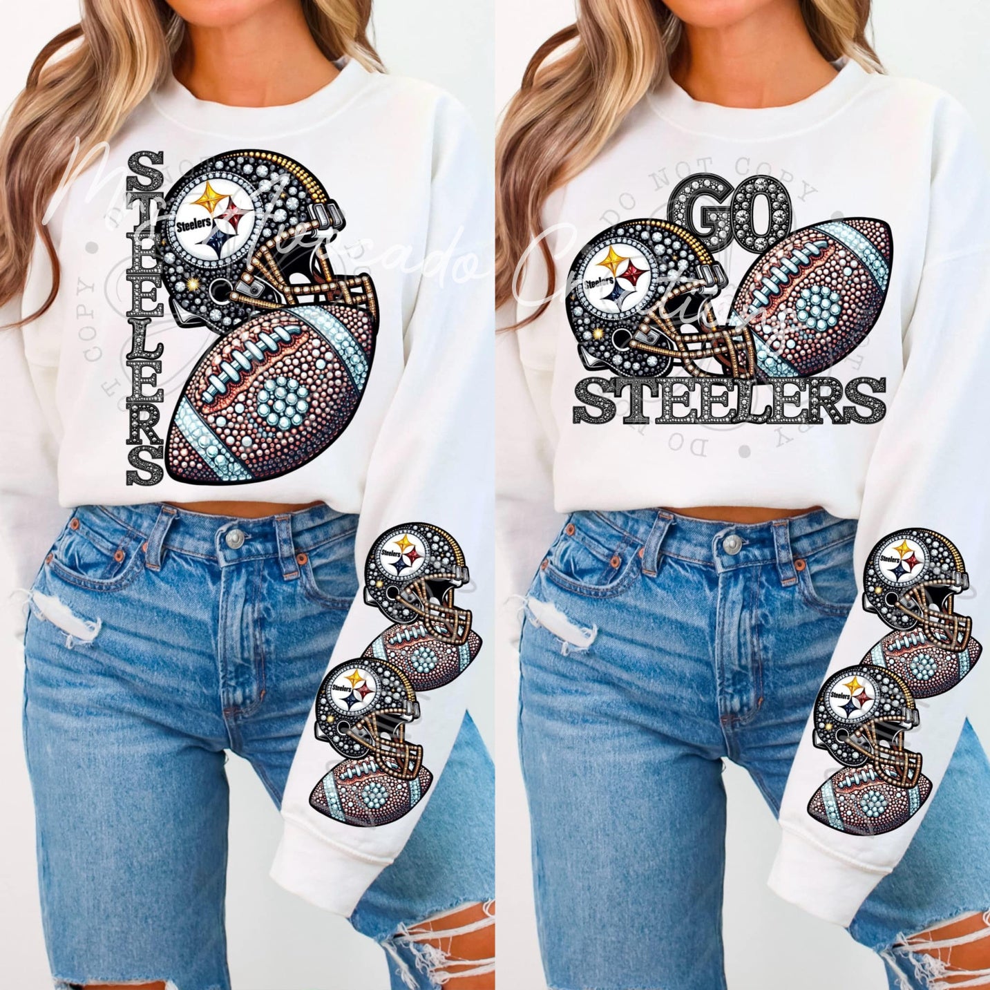 Faux Rhinestone Pittsburgh