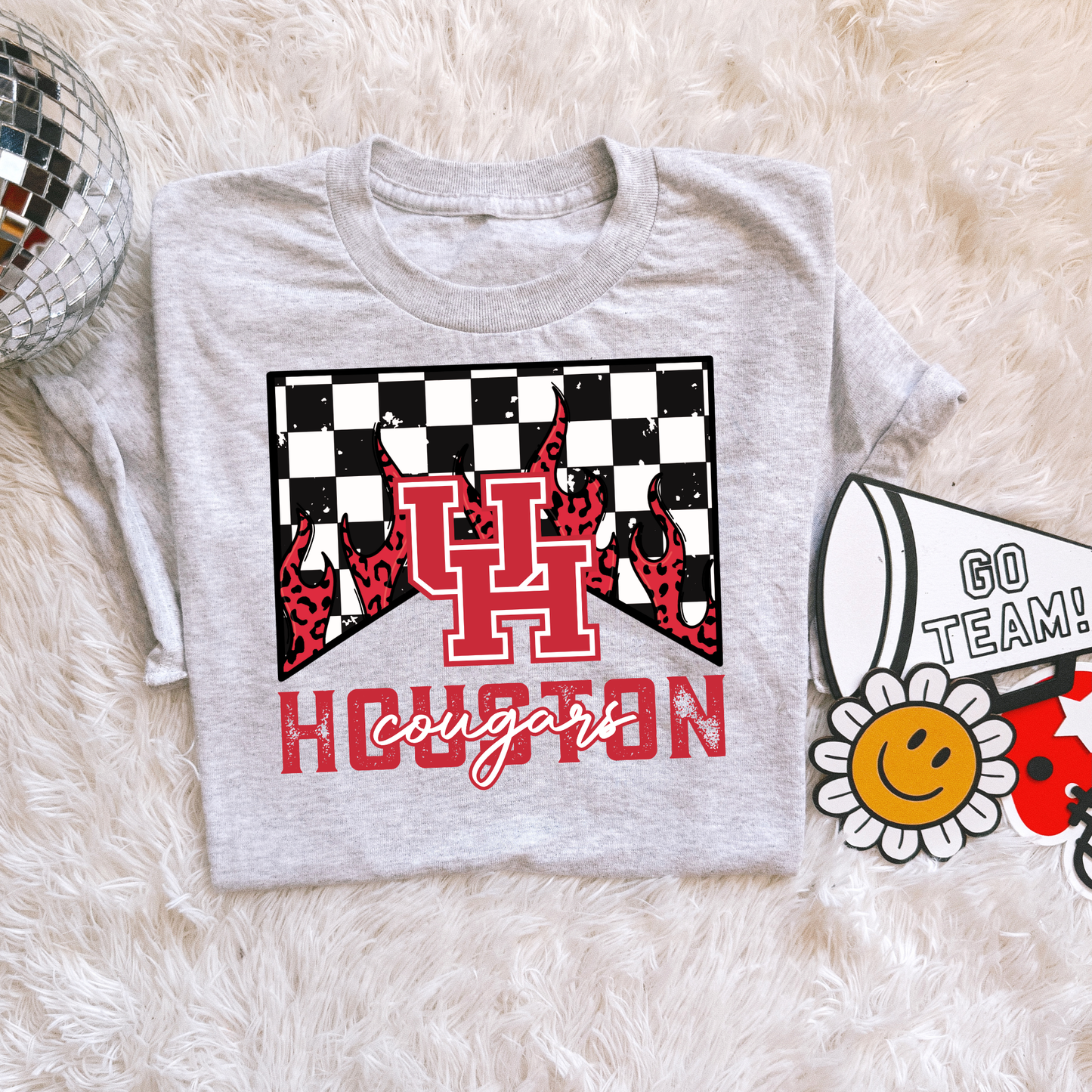 Checkered flame Houston Cougars