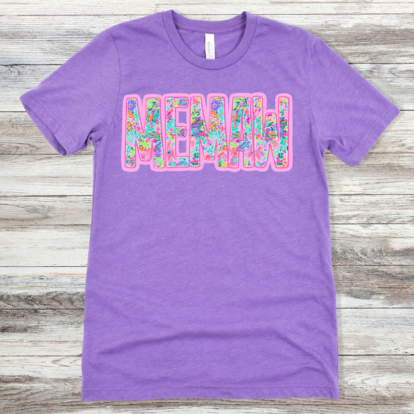 Memaw Neon Floral