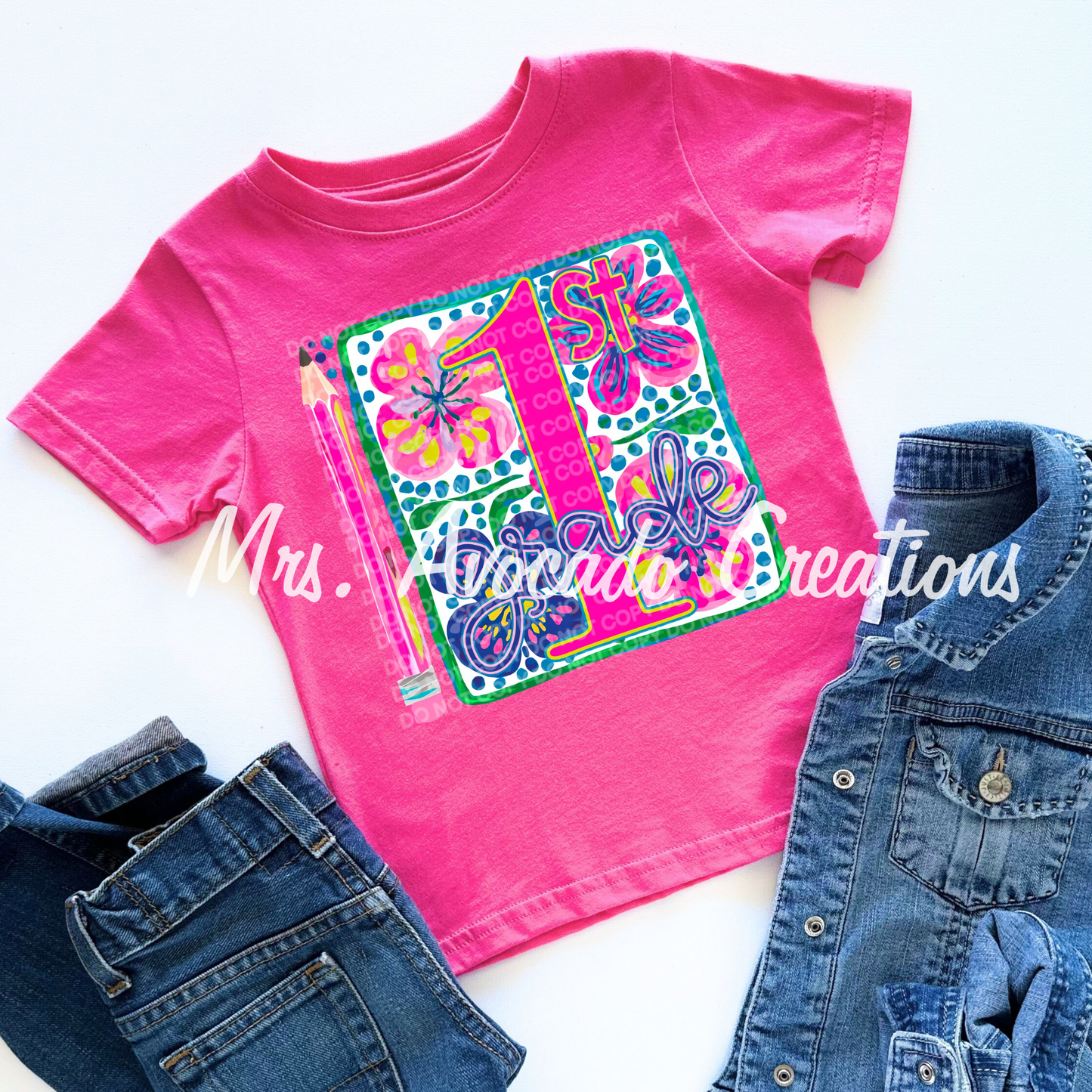Bright Floral First Grade