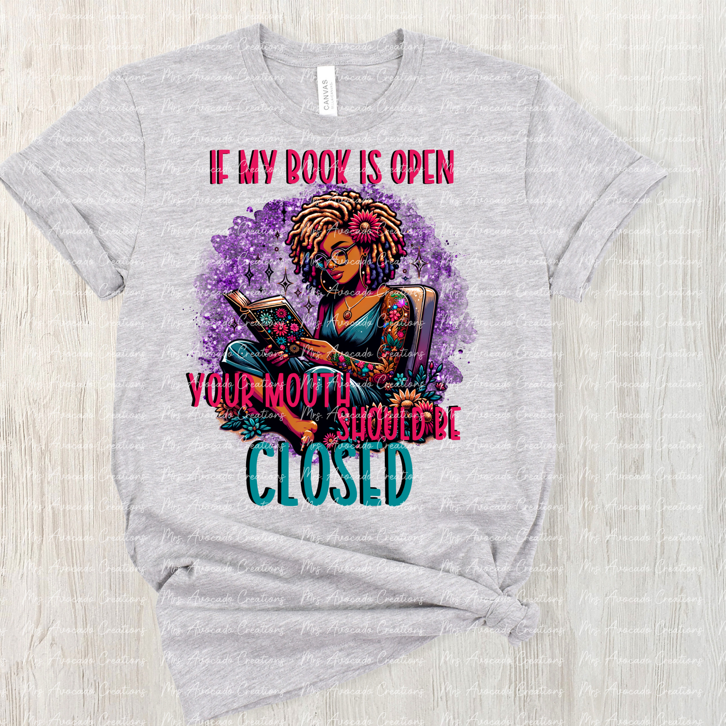 If my book is open, your mouth should be closed 6