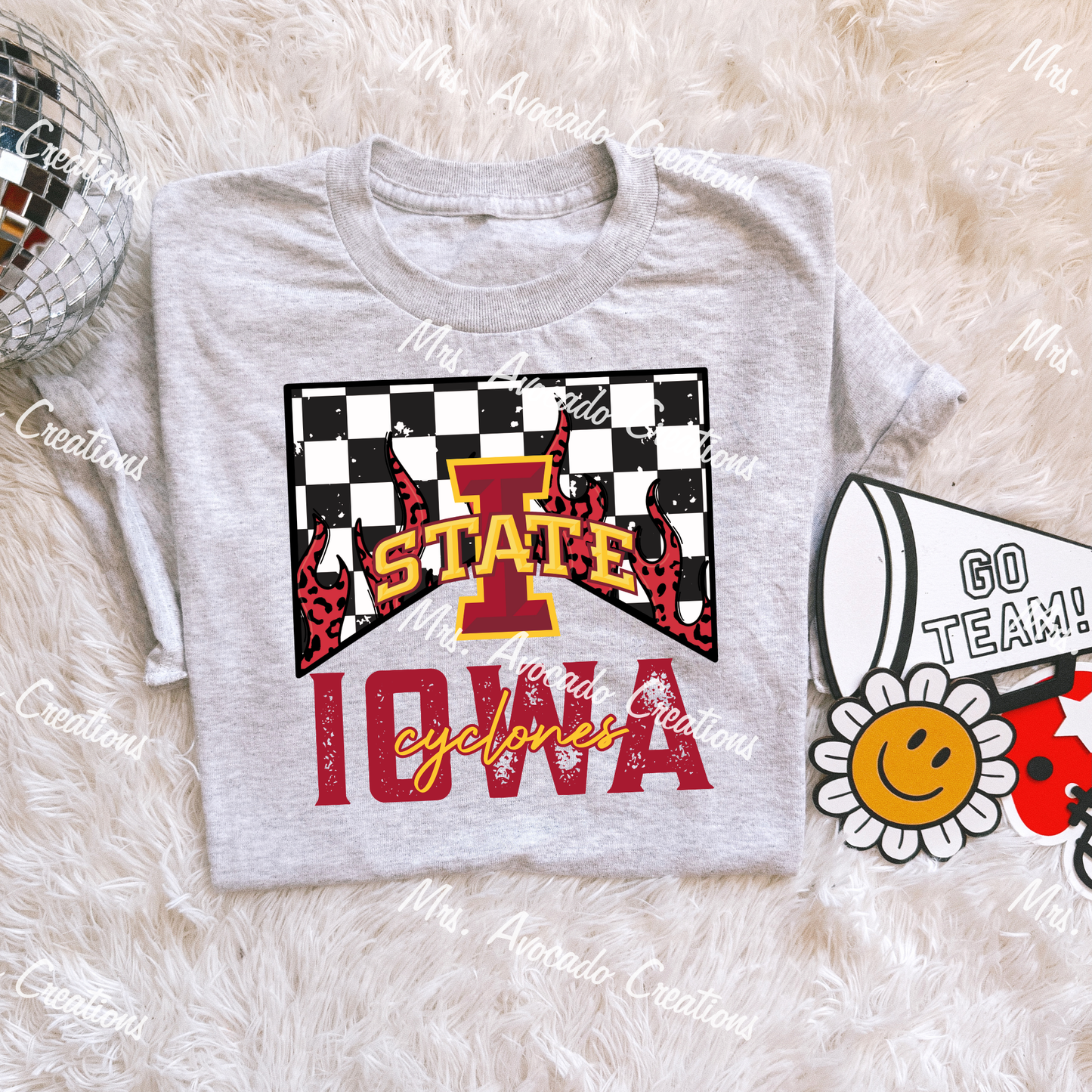 Checkered Flame Iowa State