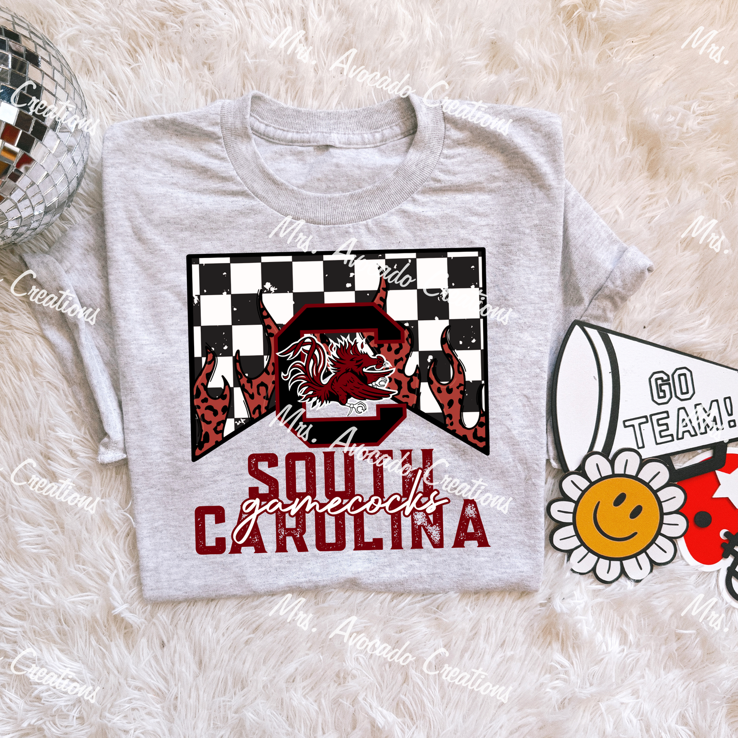 Checkered Flame South Carolina Gamecocks