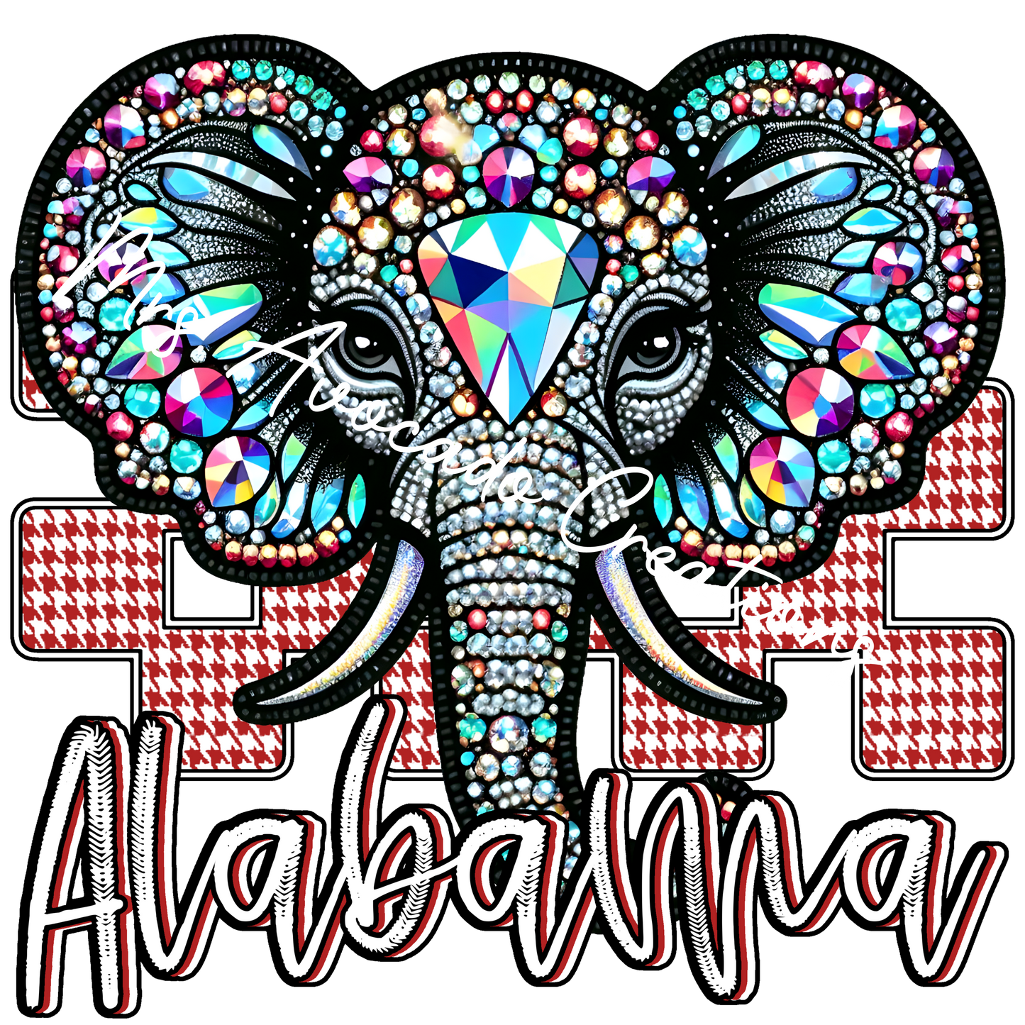 Faux rhinestone Alabama