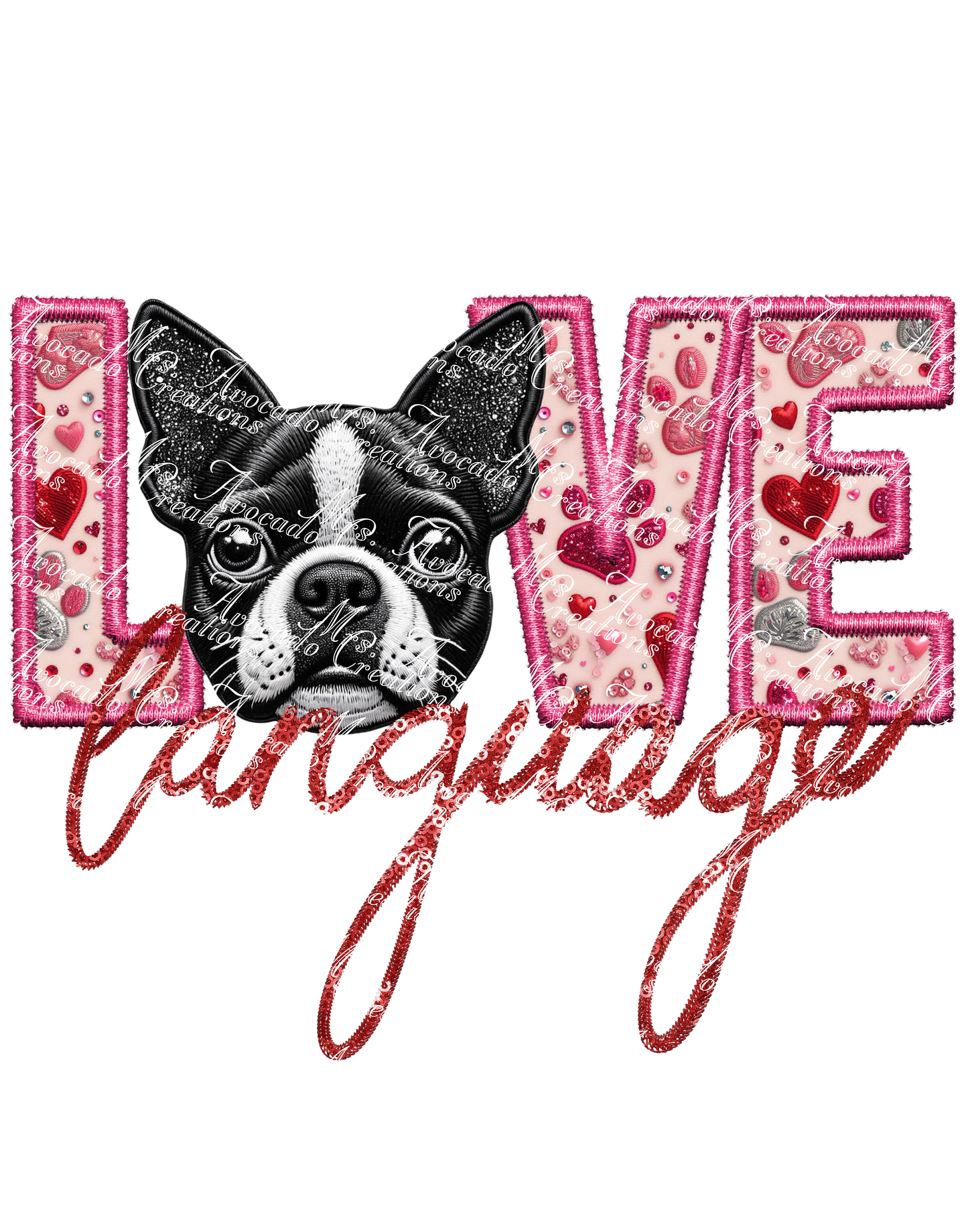 Love Language Boston Terrier