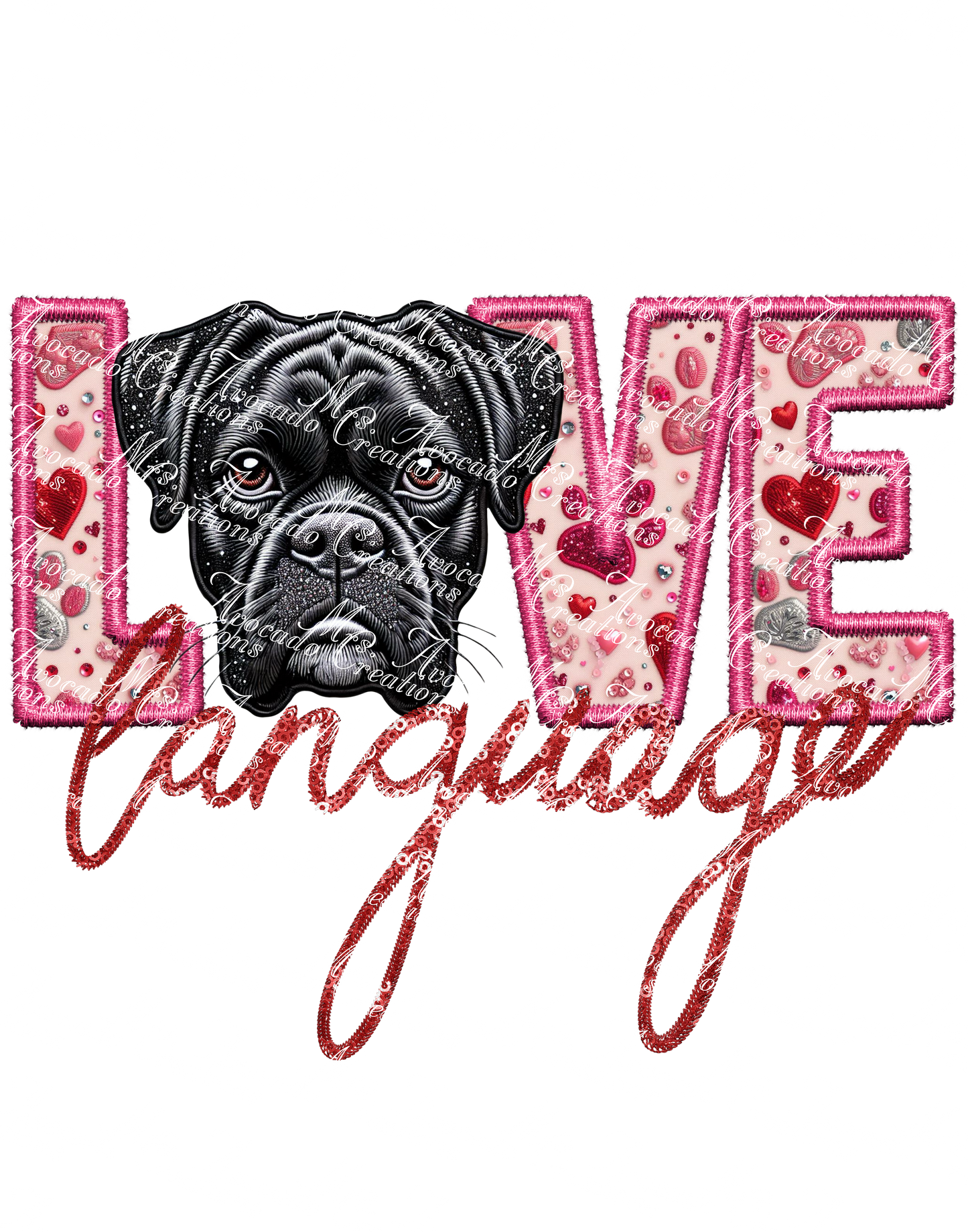 Love Language Boxer (black)