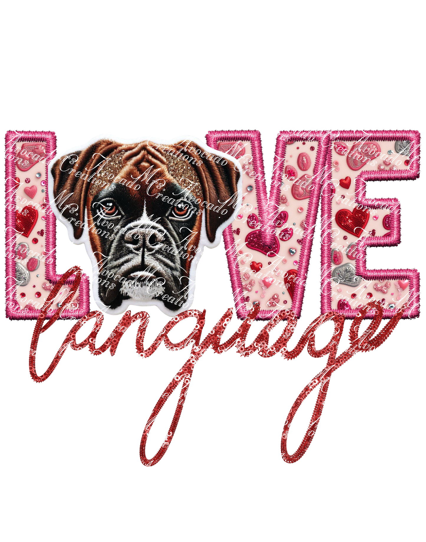 Love Language Boxer (brown)