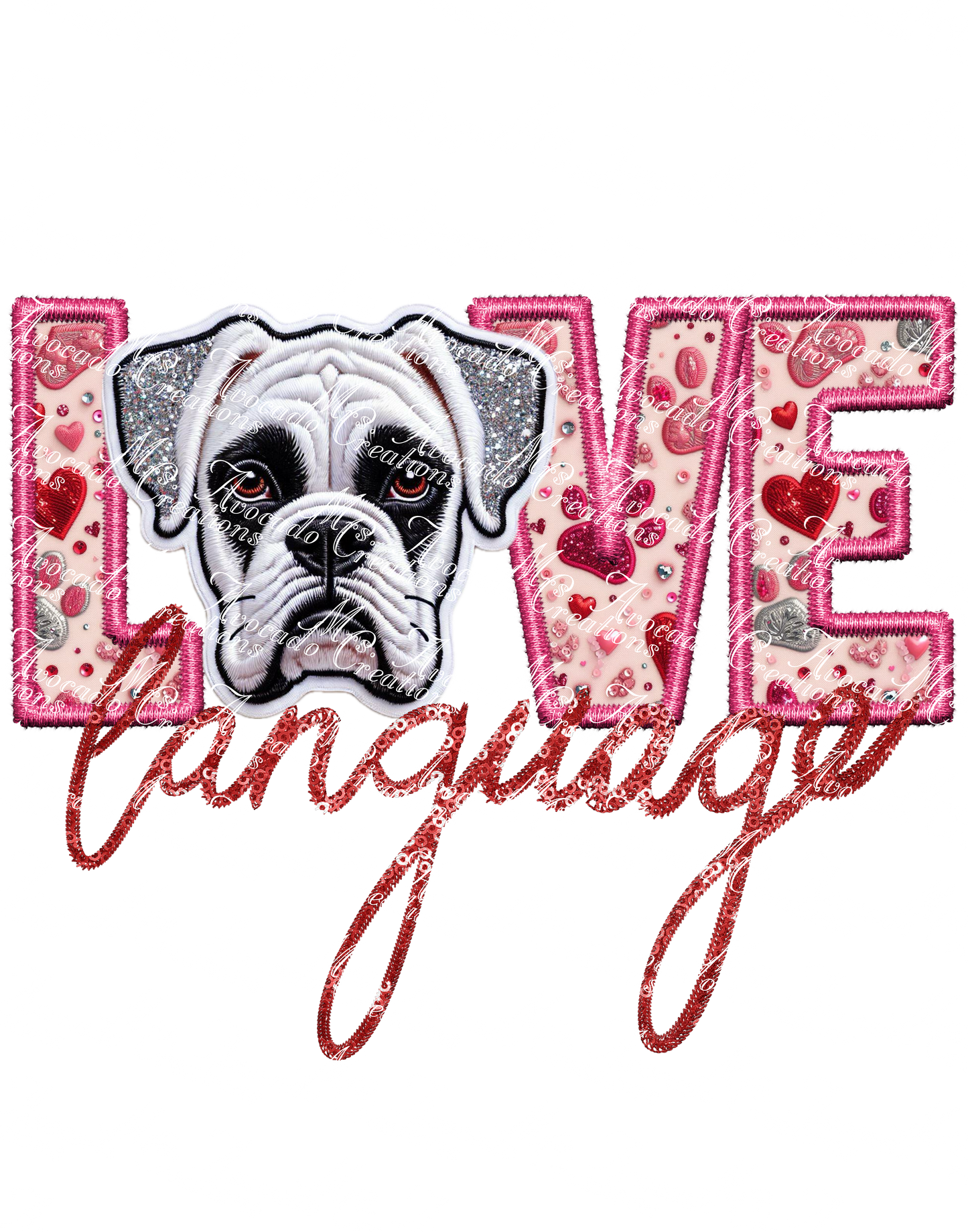 Love Language Boxer (white)