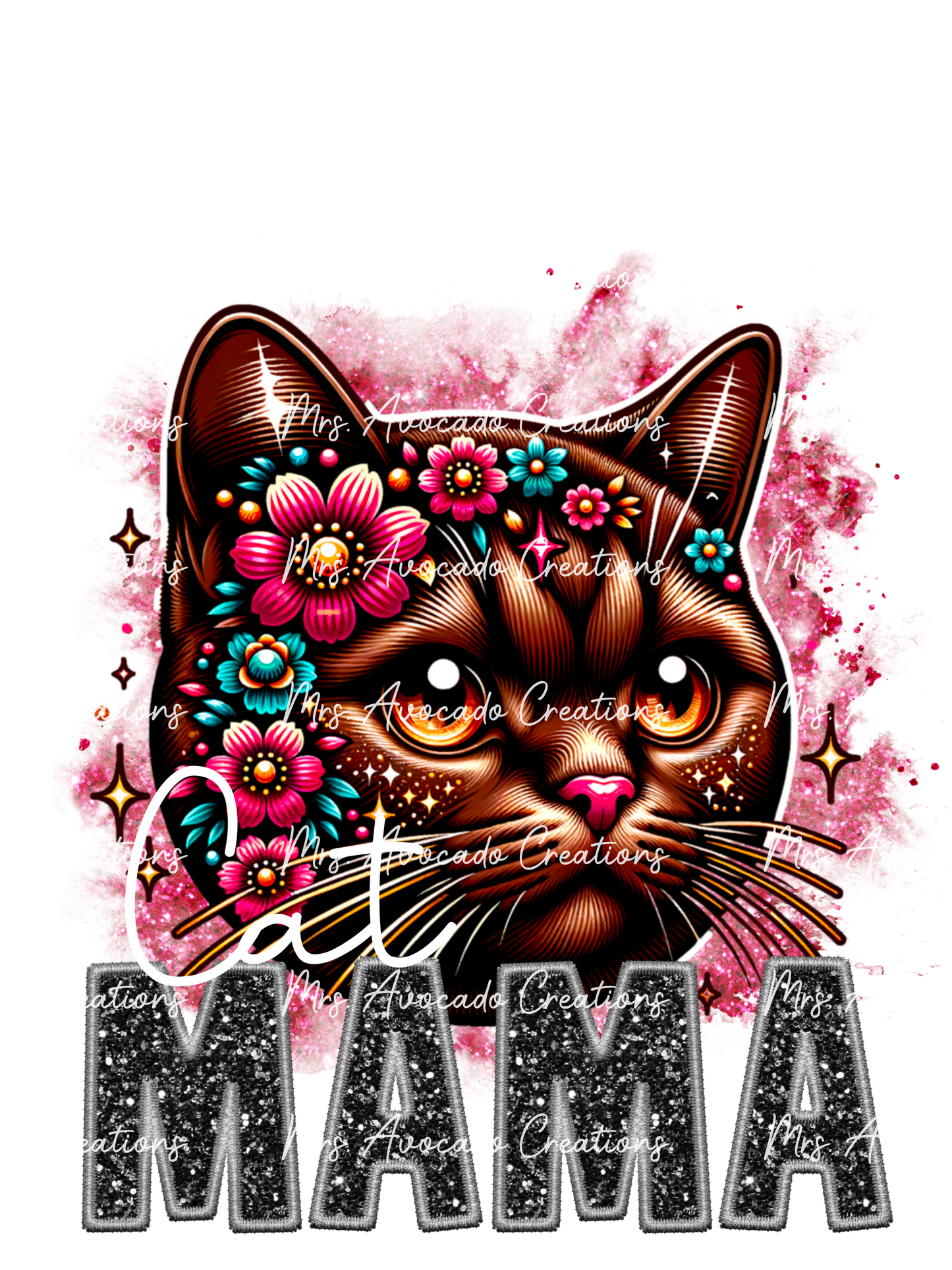 Brown cat Mama