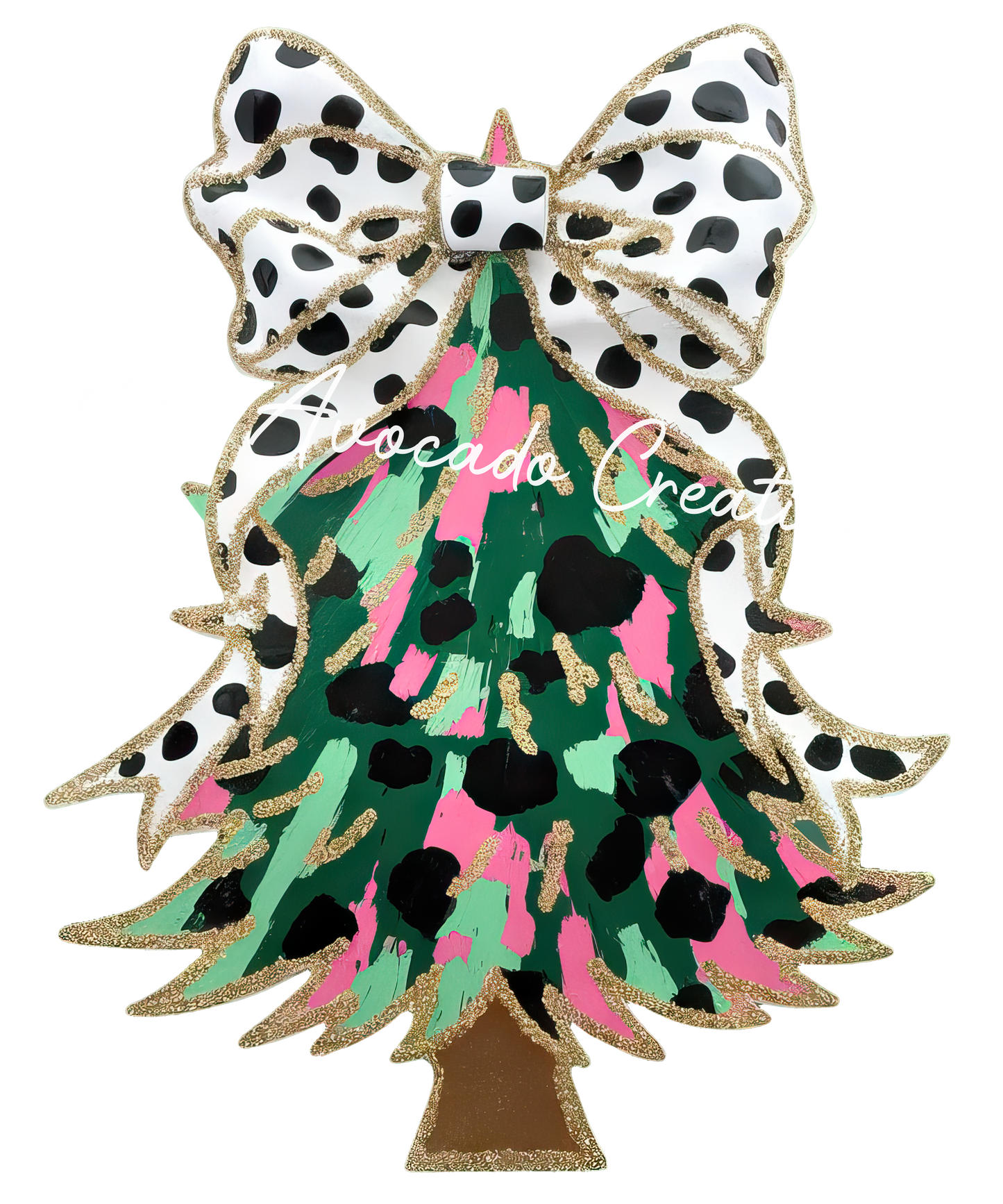Coquette pink and mint Christmas tree