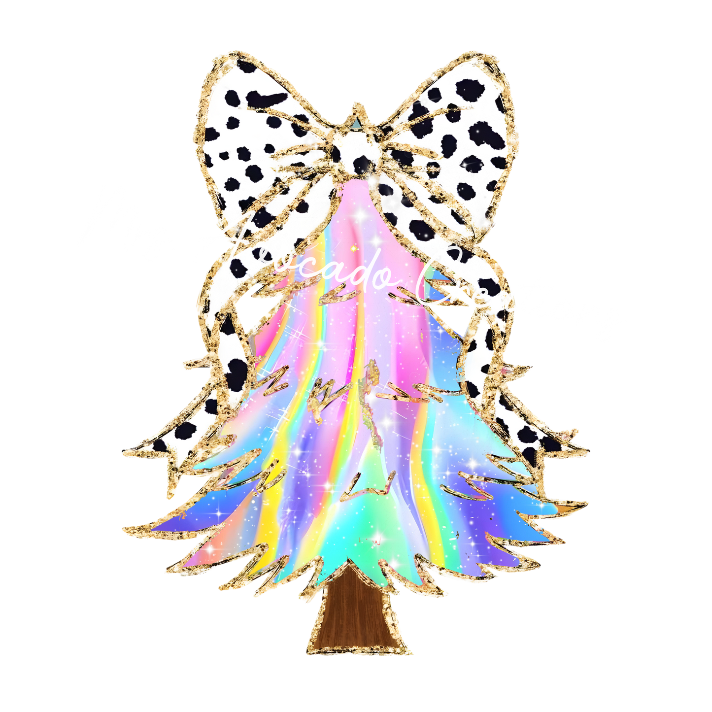 Coquette pastel Christmas tree