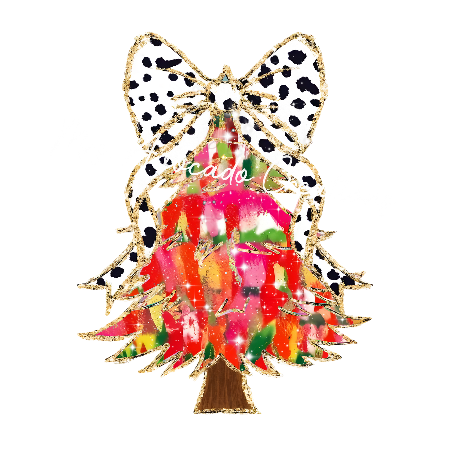 Coquette bright Christmas tree