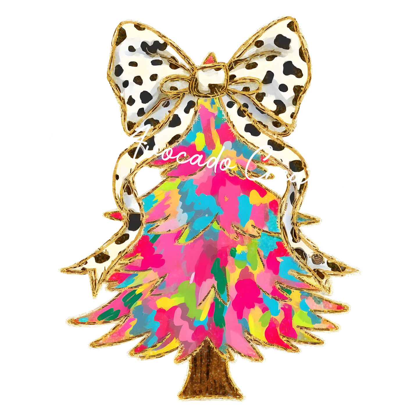 Coquette bright Christmas tree