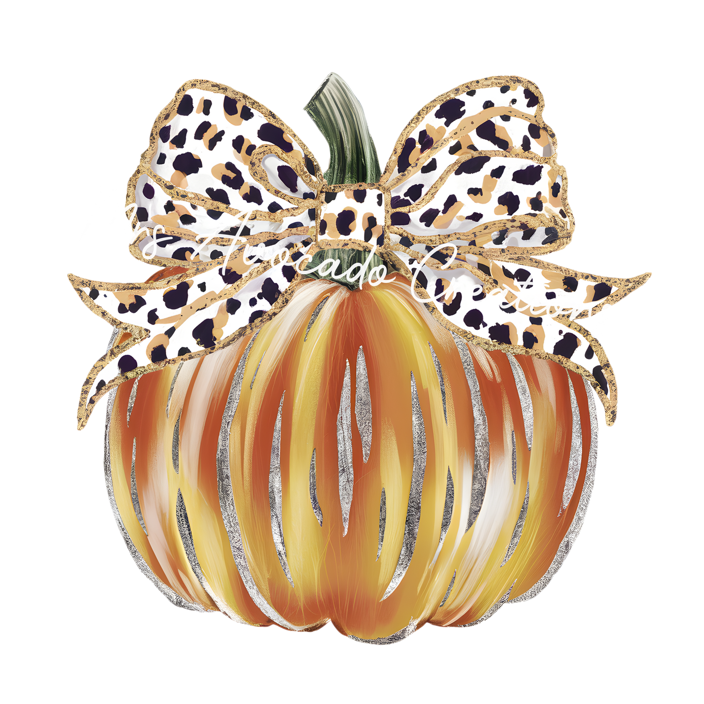 Coquette gold stripe pumpkin