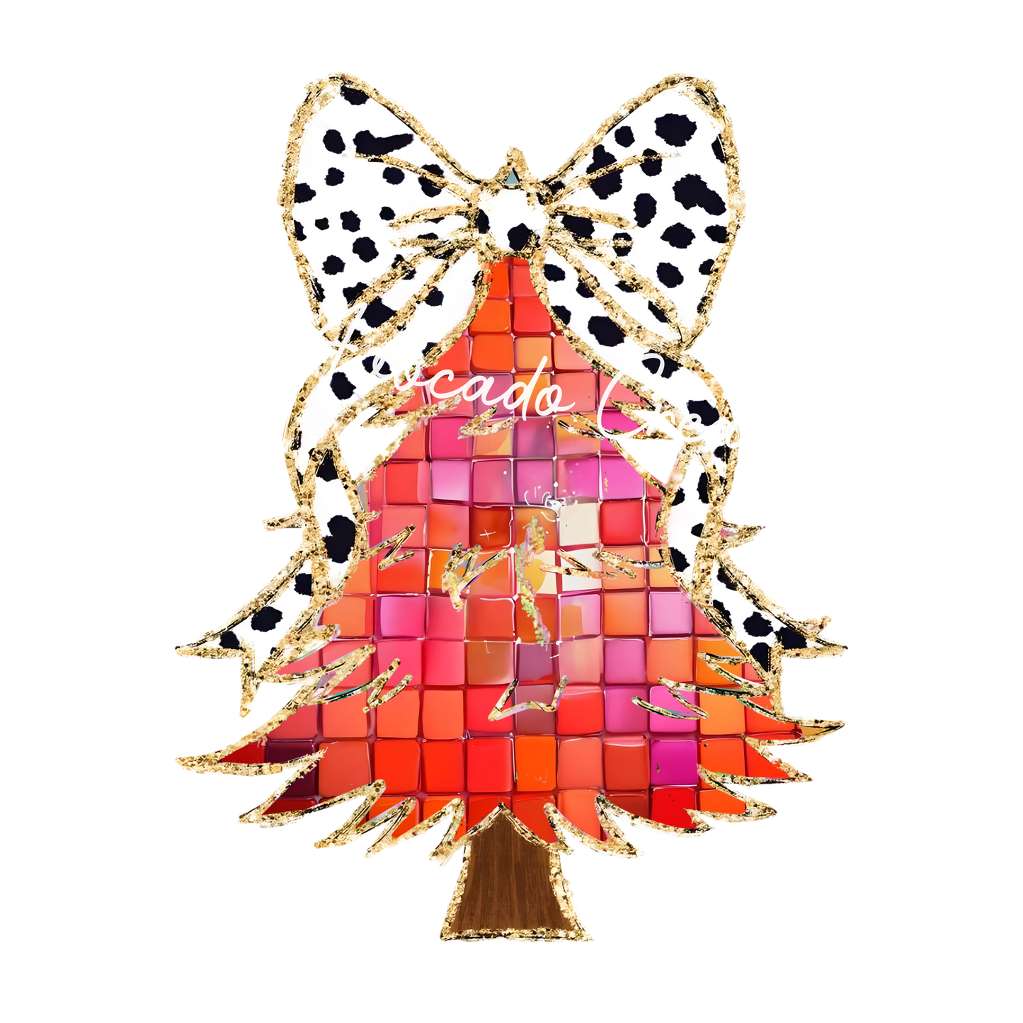 Coquette confetti Christmas tree