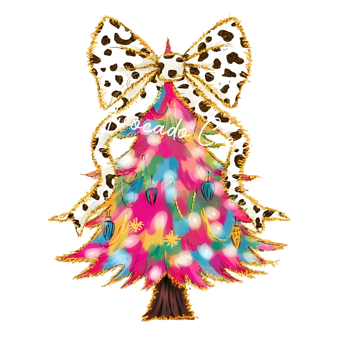 Coquette bright dot Christmas tree