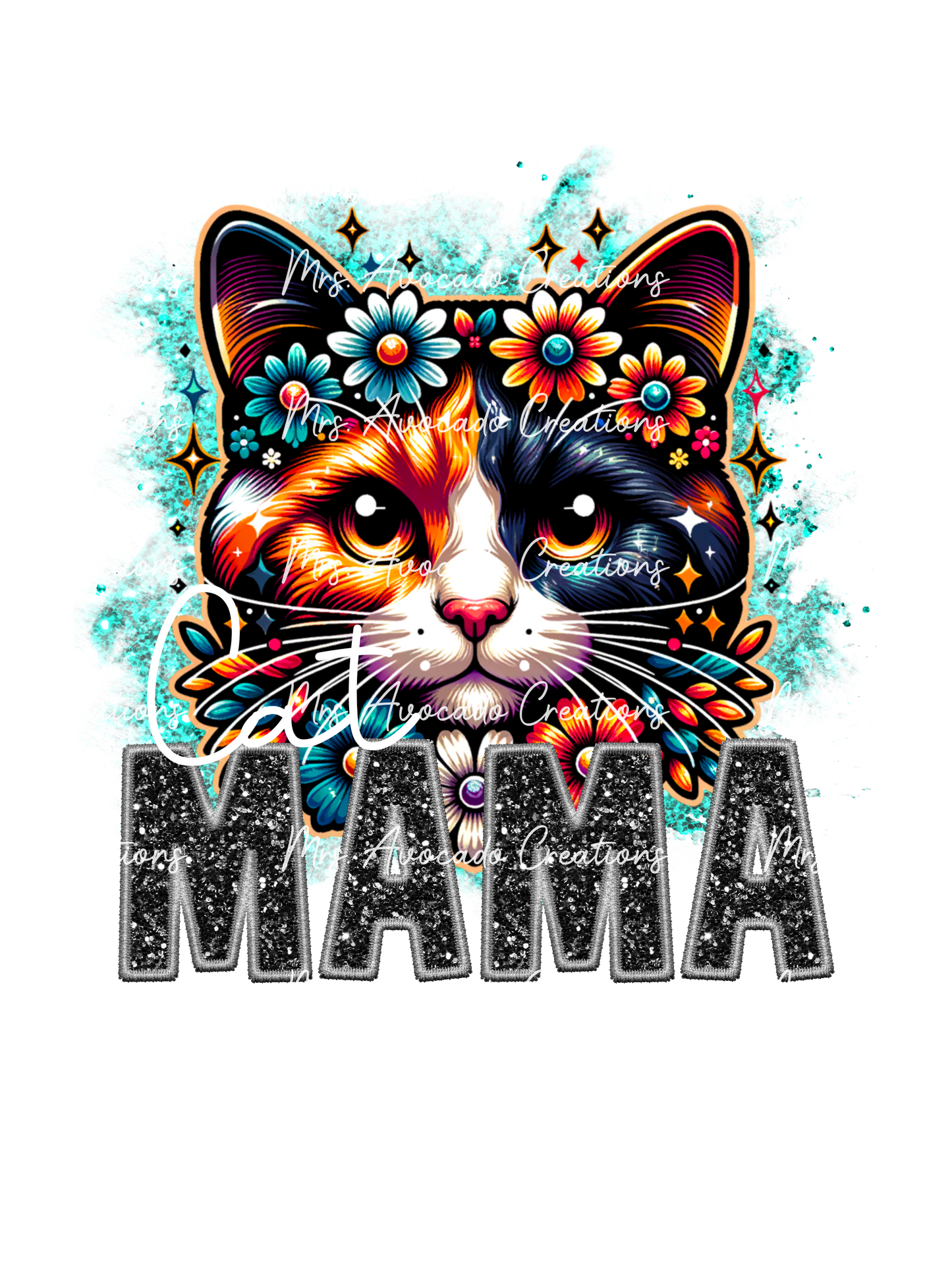 Calico cat Mama