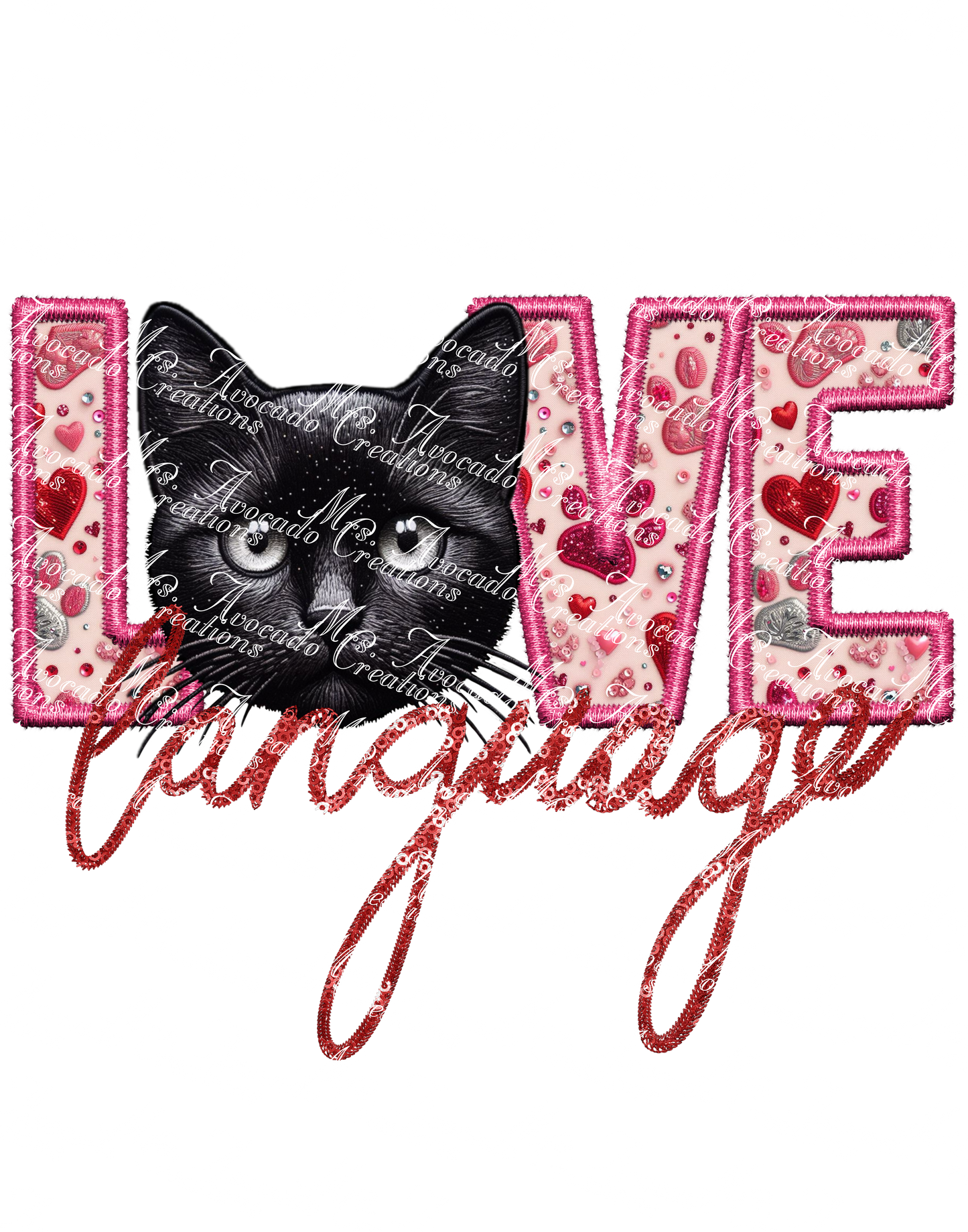 Love Language Cat (black)