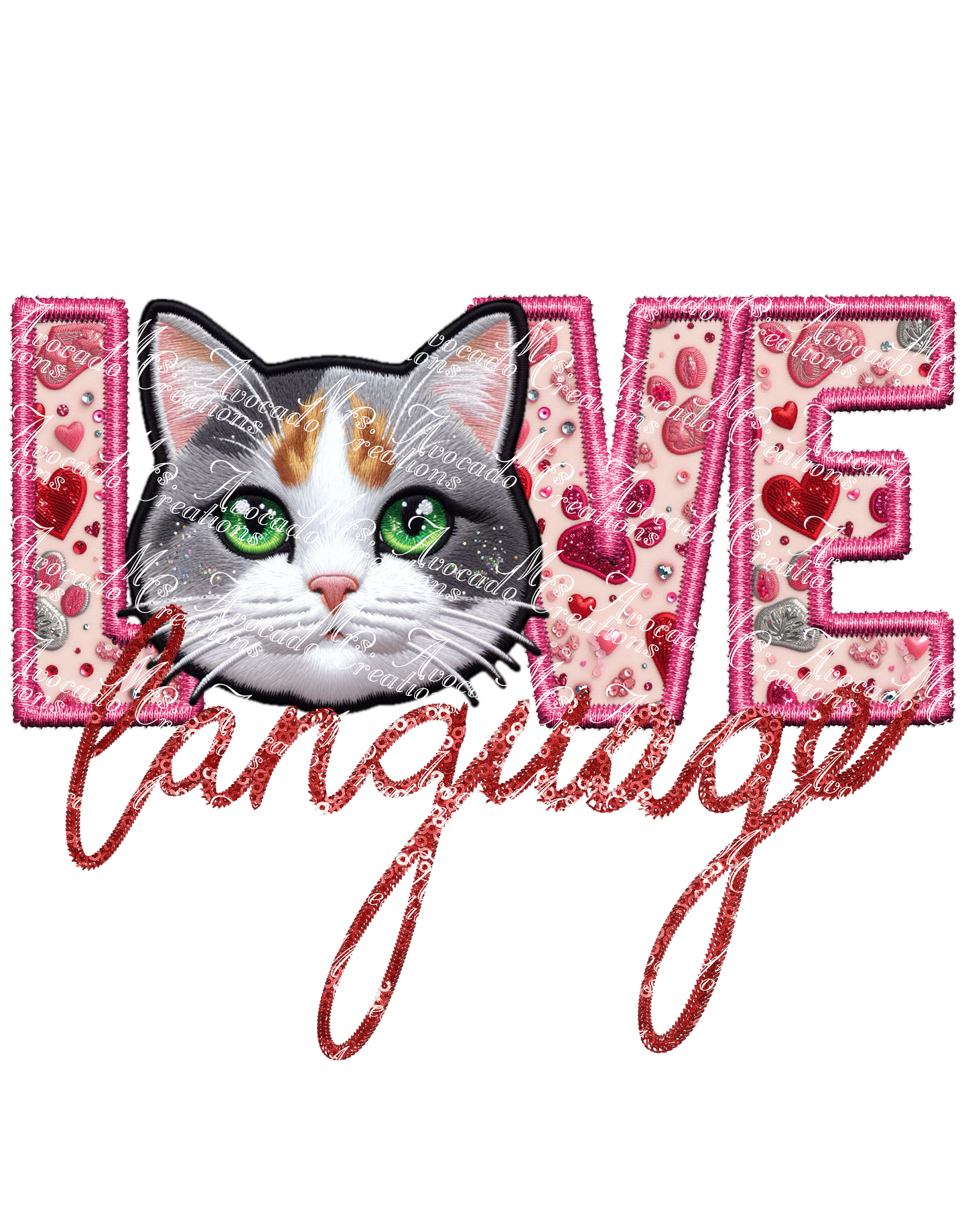 Love Language Cat (calico)