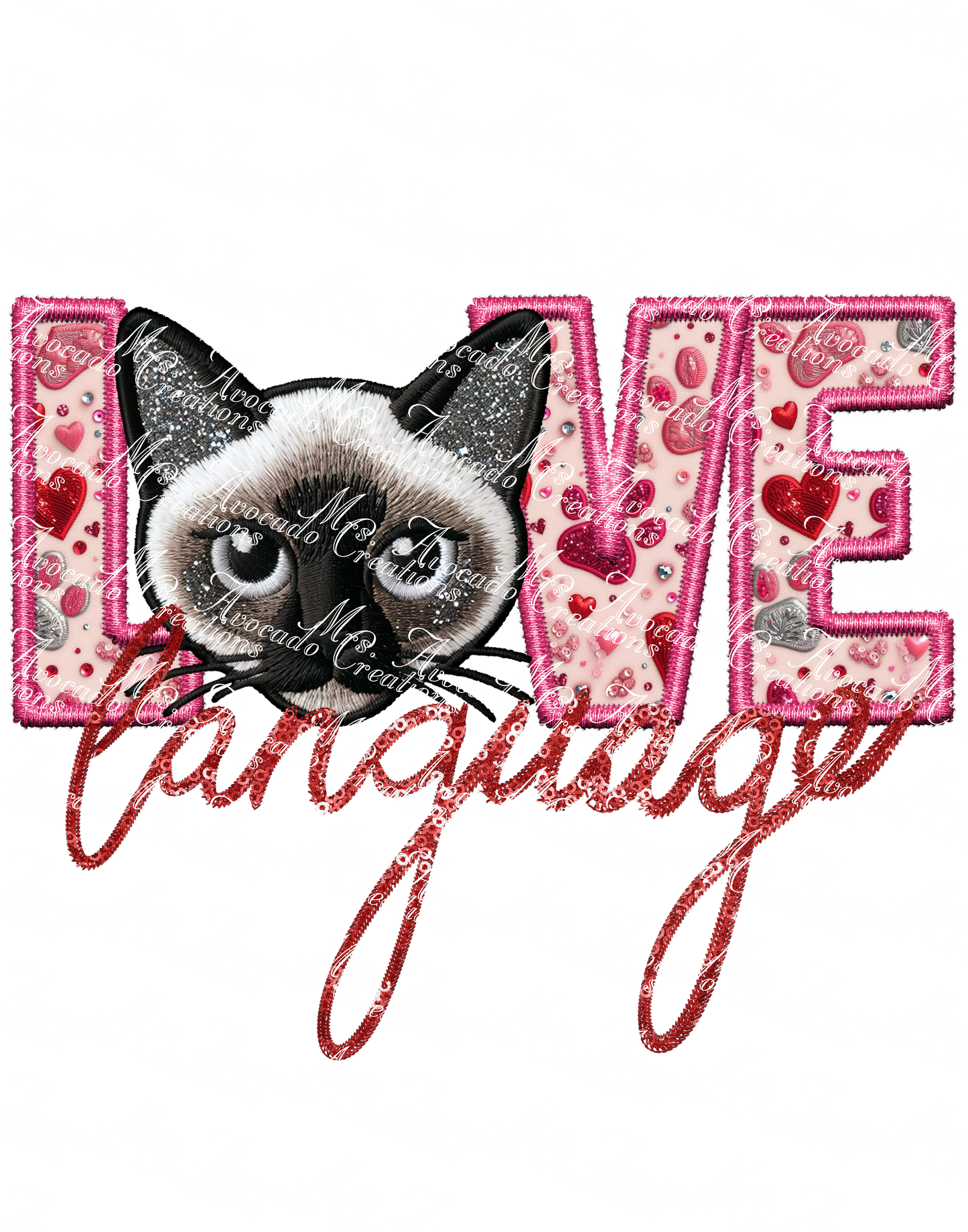 Love Language Cat (Siamese)