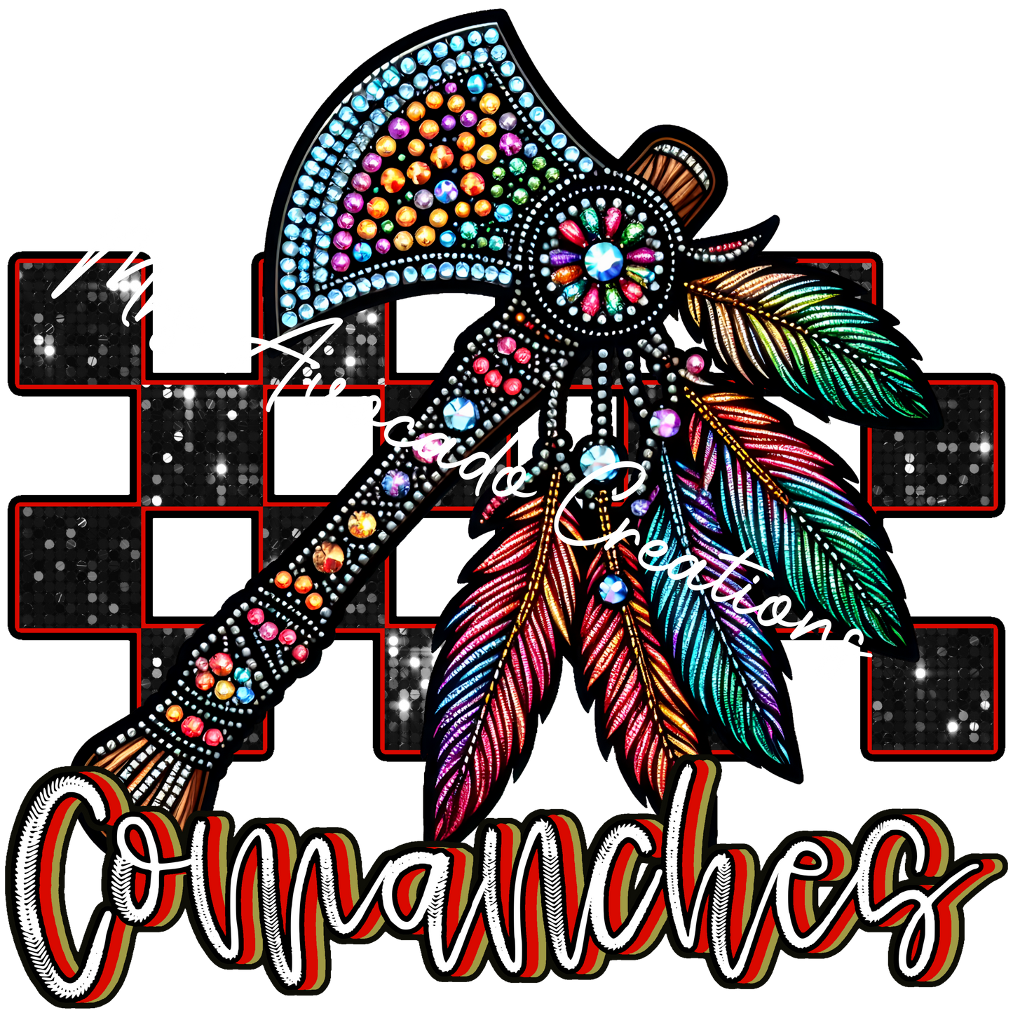 Faux rhinestone Comanches