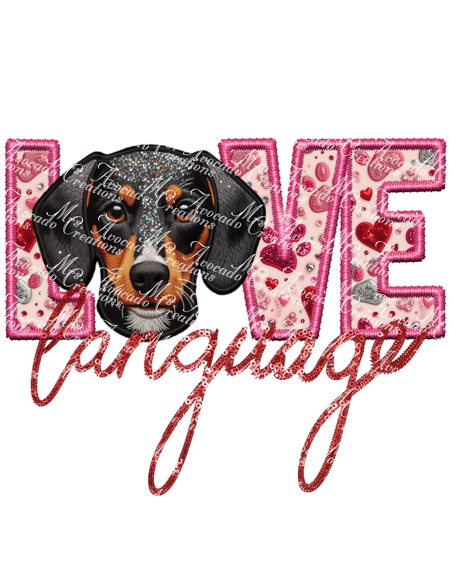 Love Language Dachshund (standard)