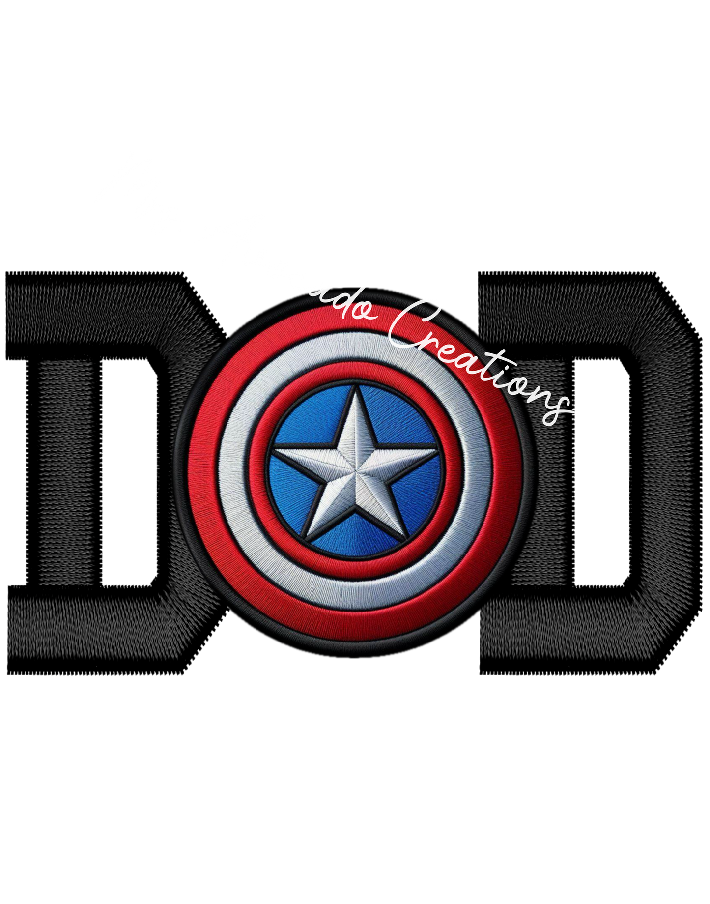Dad Captain Faux Embroidery