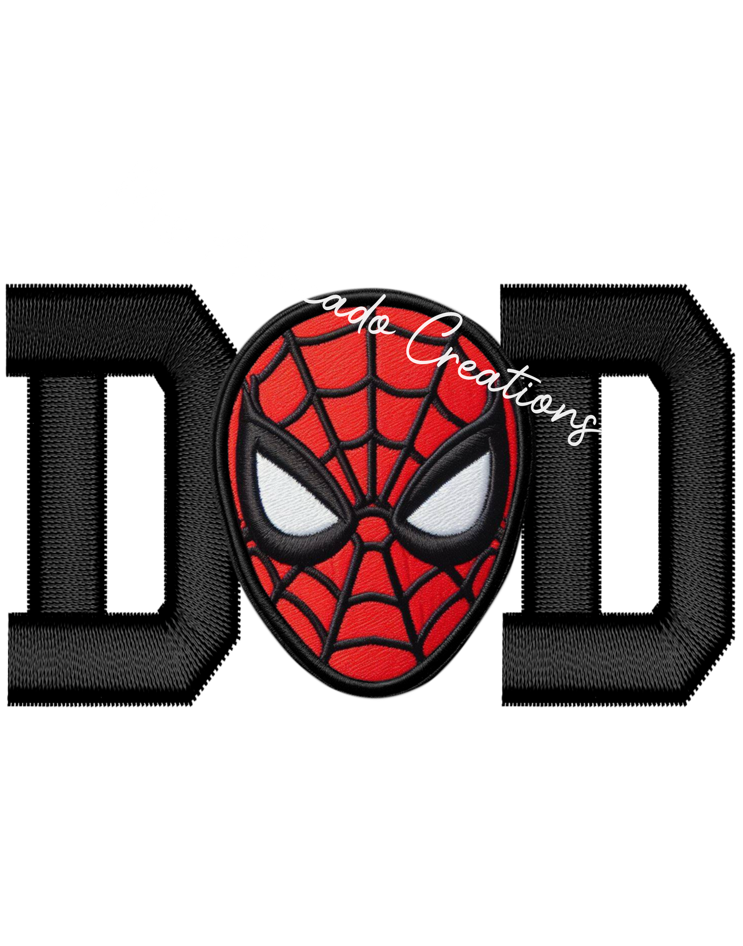 Dad Spidey Faux Embroidery