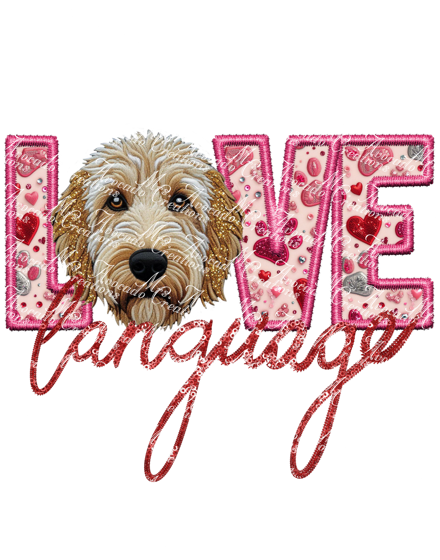 Love Language Doodle (Golden)