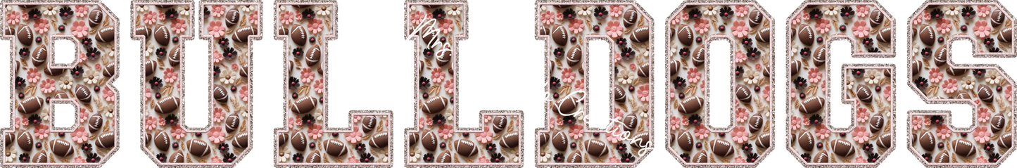 Bulldogs football floral