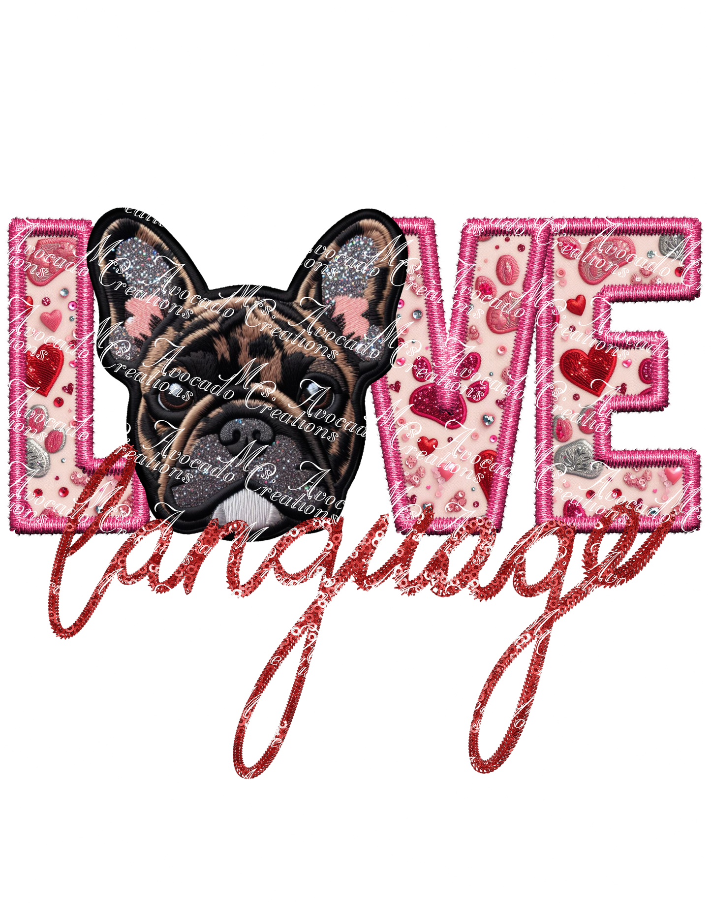 Love Language Frenchie (brindle)