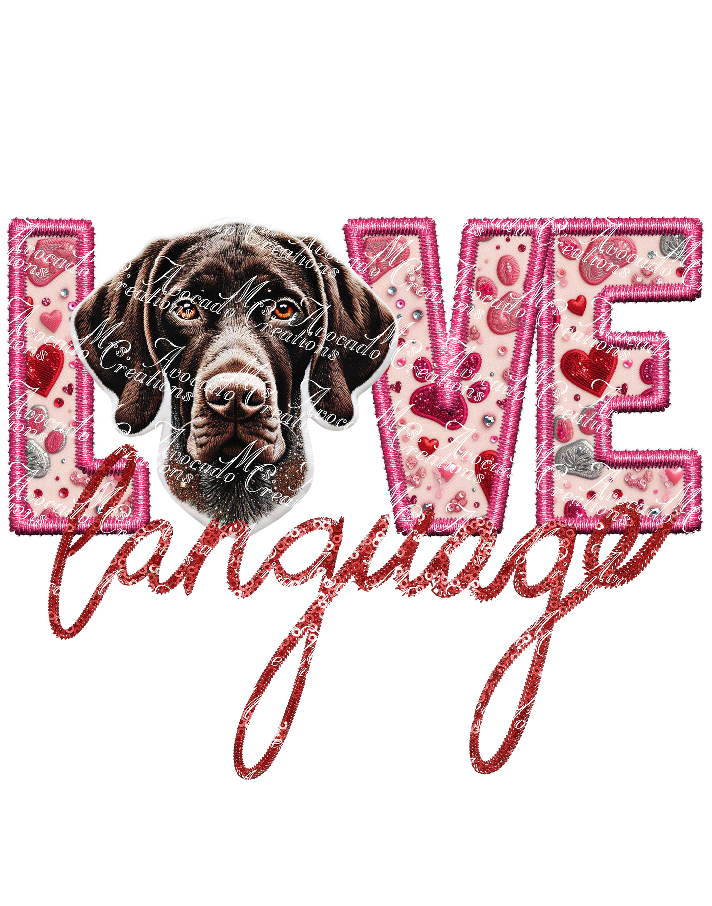 Love Language German Shorthair Pointer (Brown)