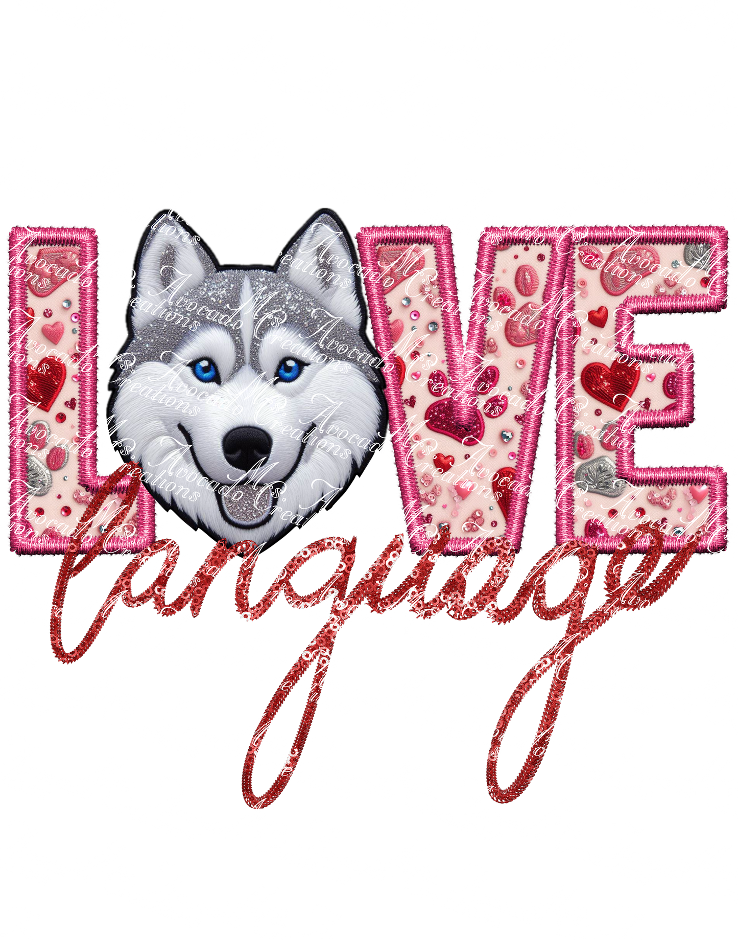 Love Language Husky (white)