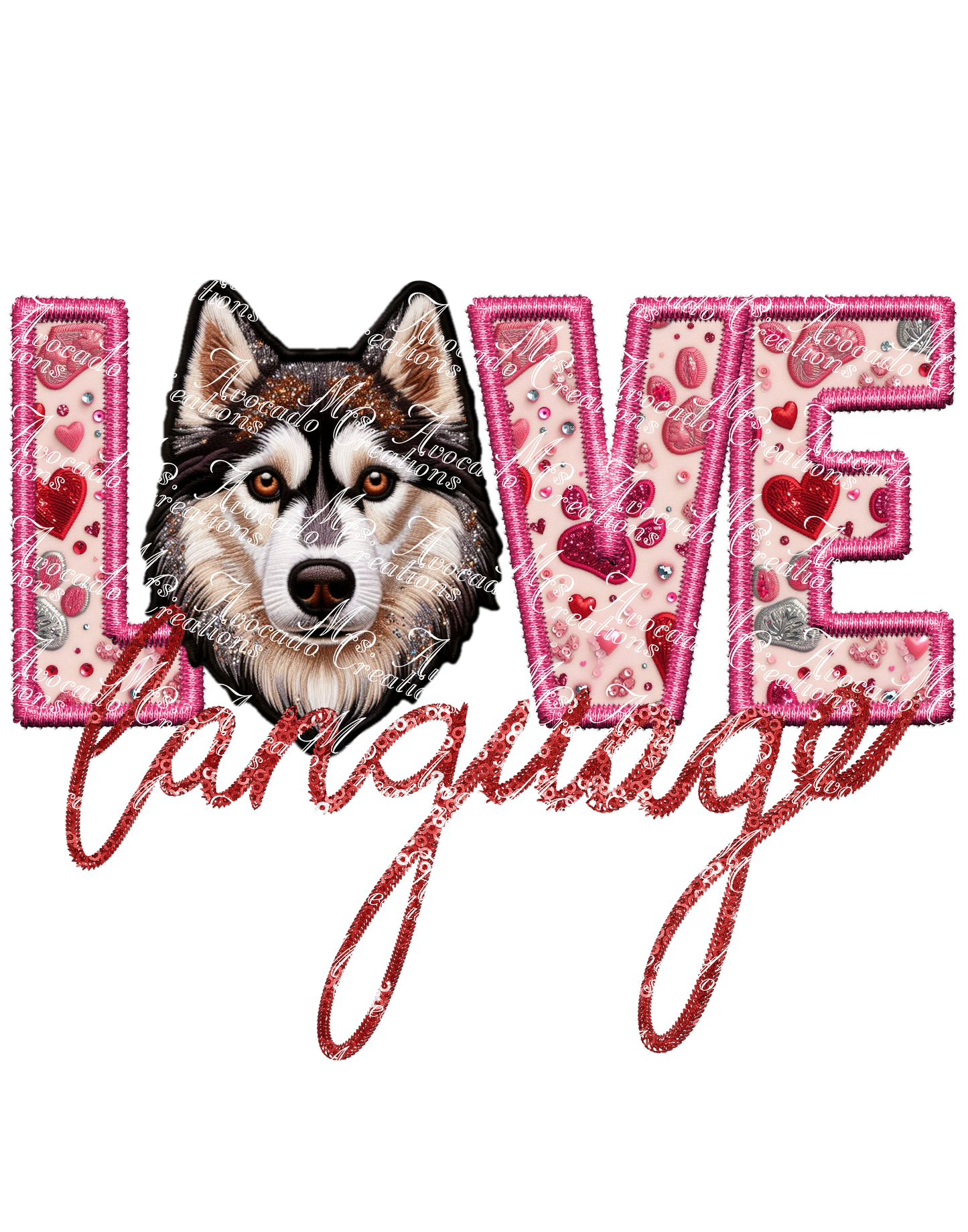 Love Language Husky (brown)