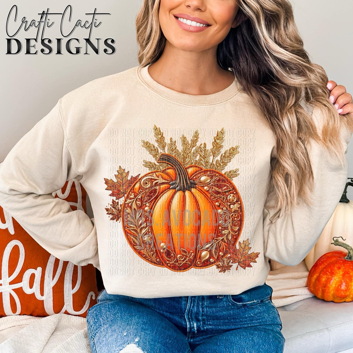Gold accent pumpkin