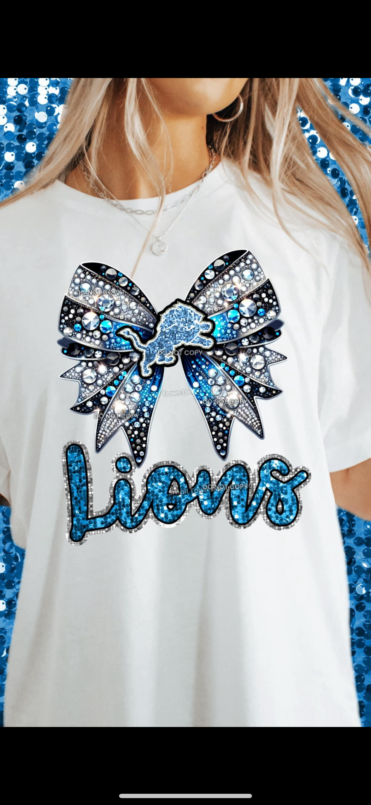 Detroit faux rhinestone bow