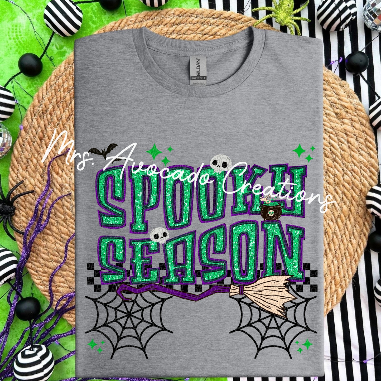 Faux glitter Spooky Season