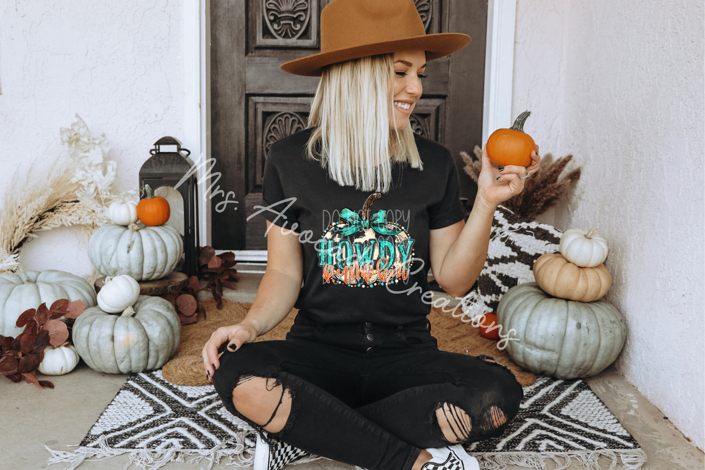 Howdy pumpkin teal