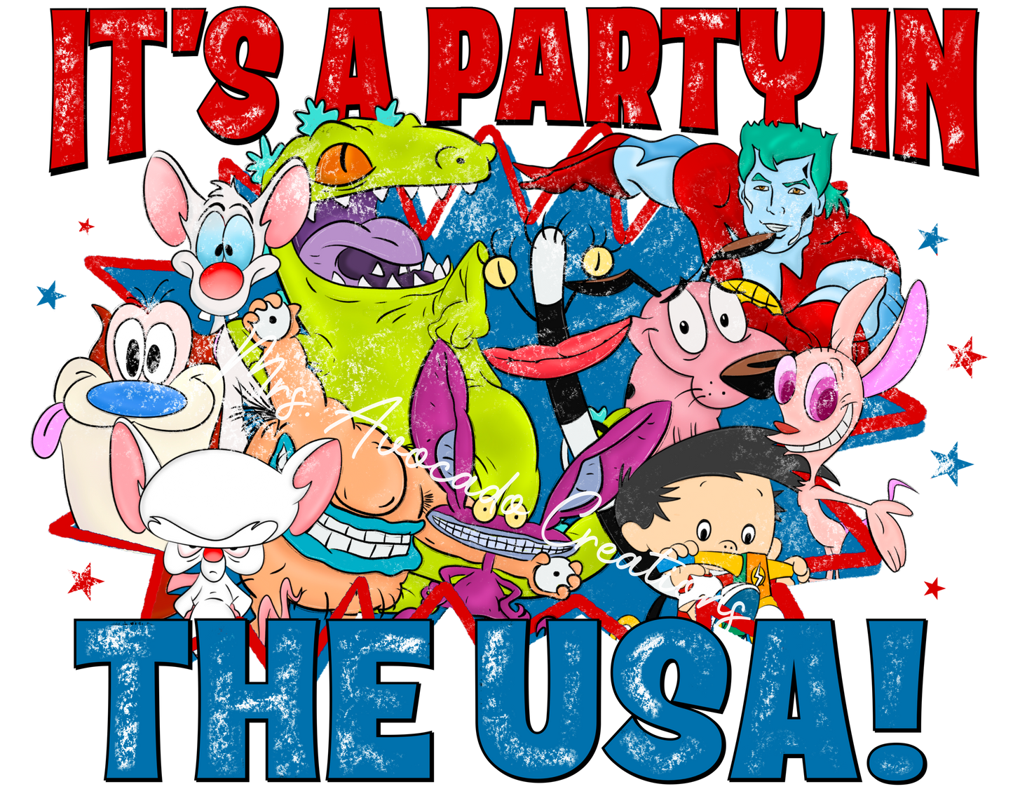 Party in USA cartoons