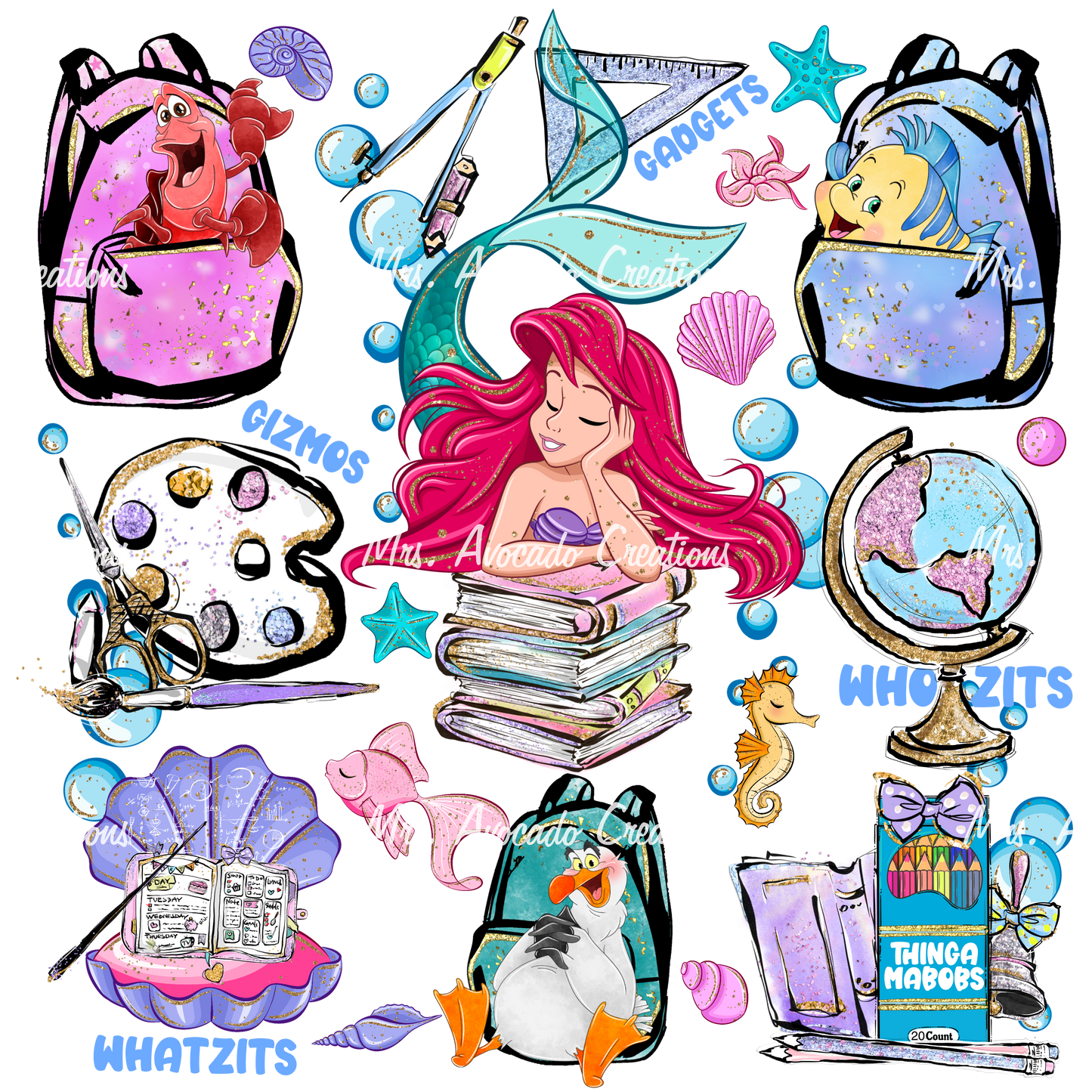 Mermaid backpacks