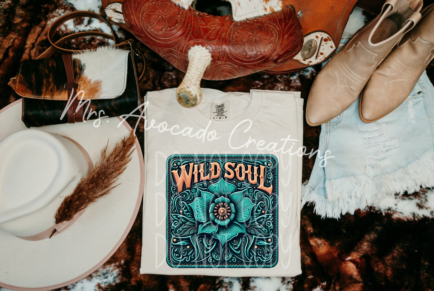 Wild Soul faux leather tooled